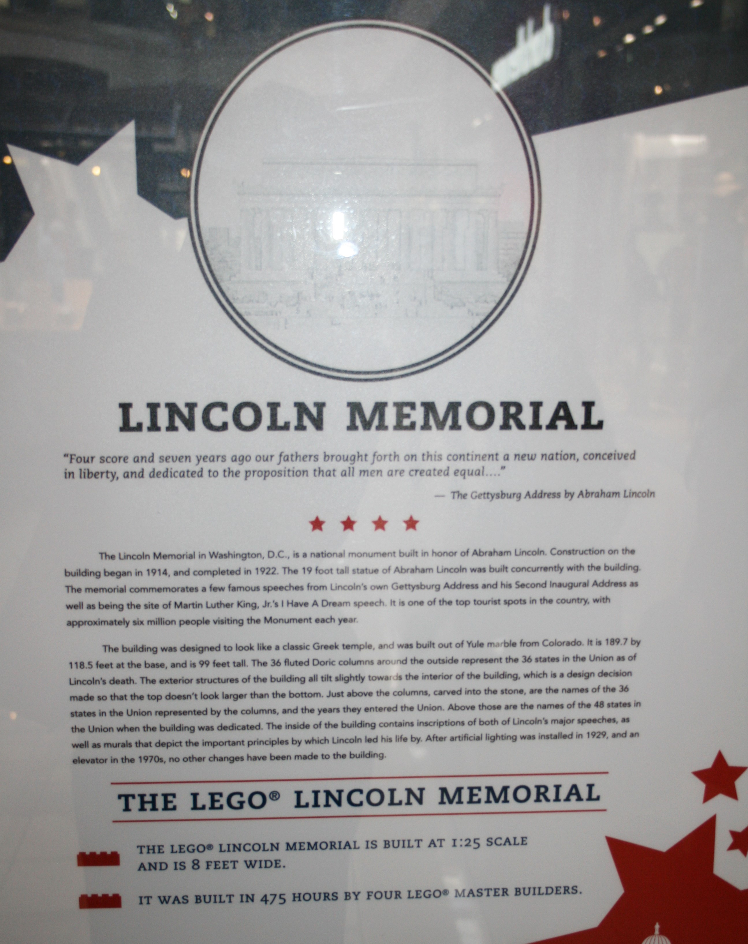 Lincoln Memorial Writing