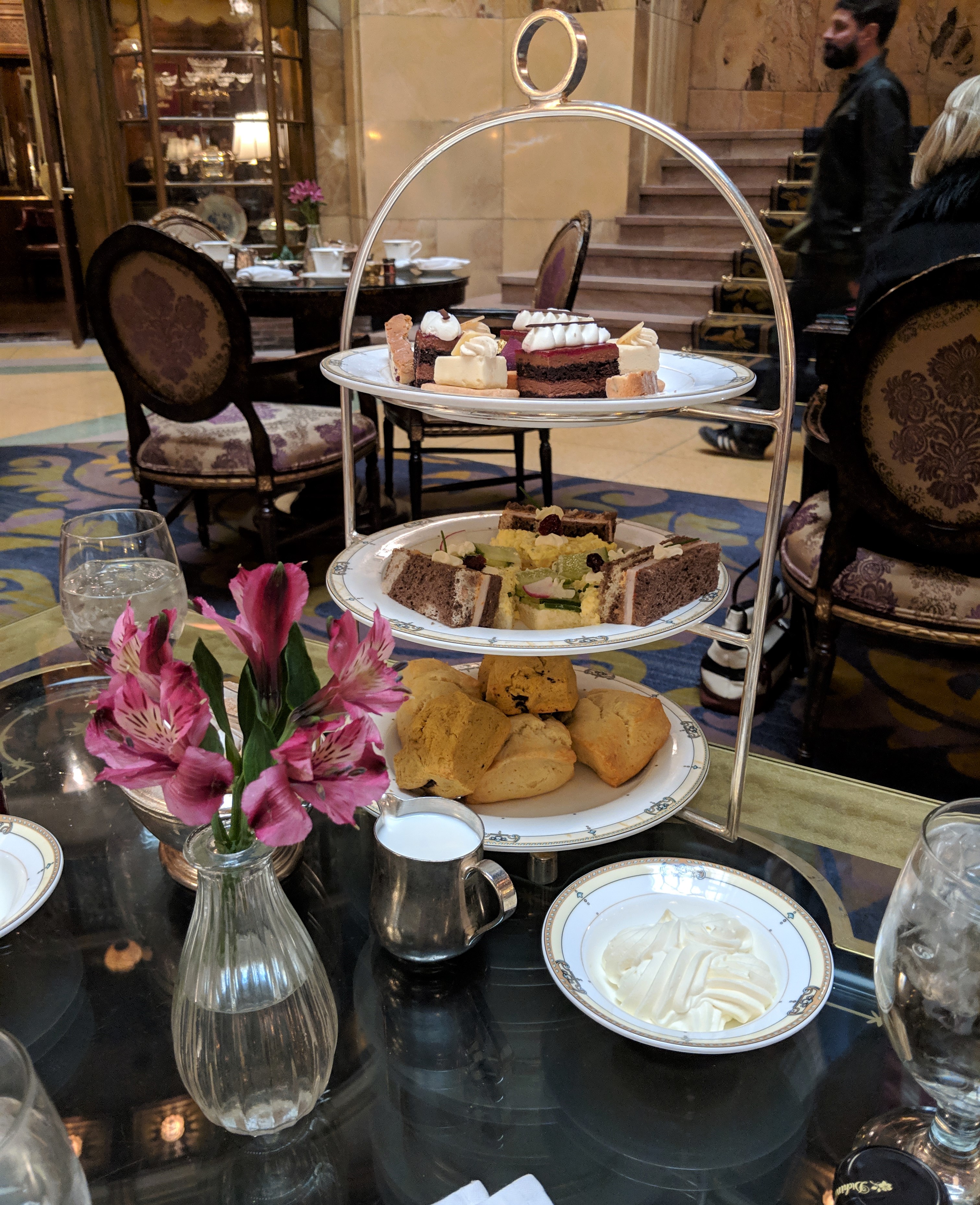 finger sandwiches scones Devonshire cream desserts