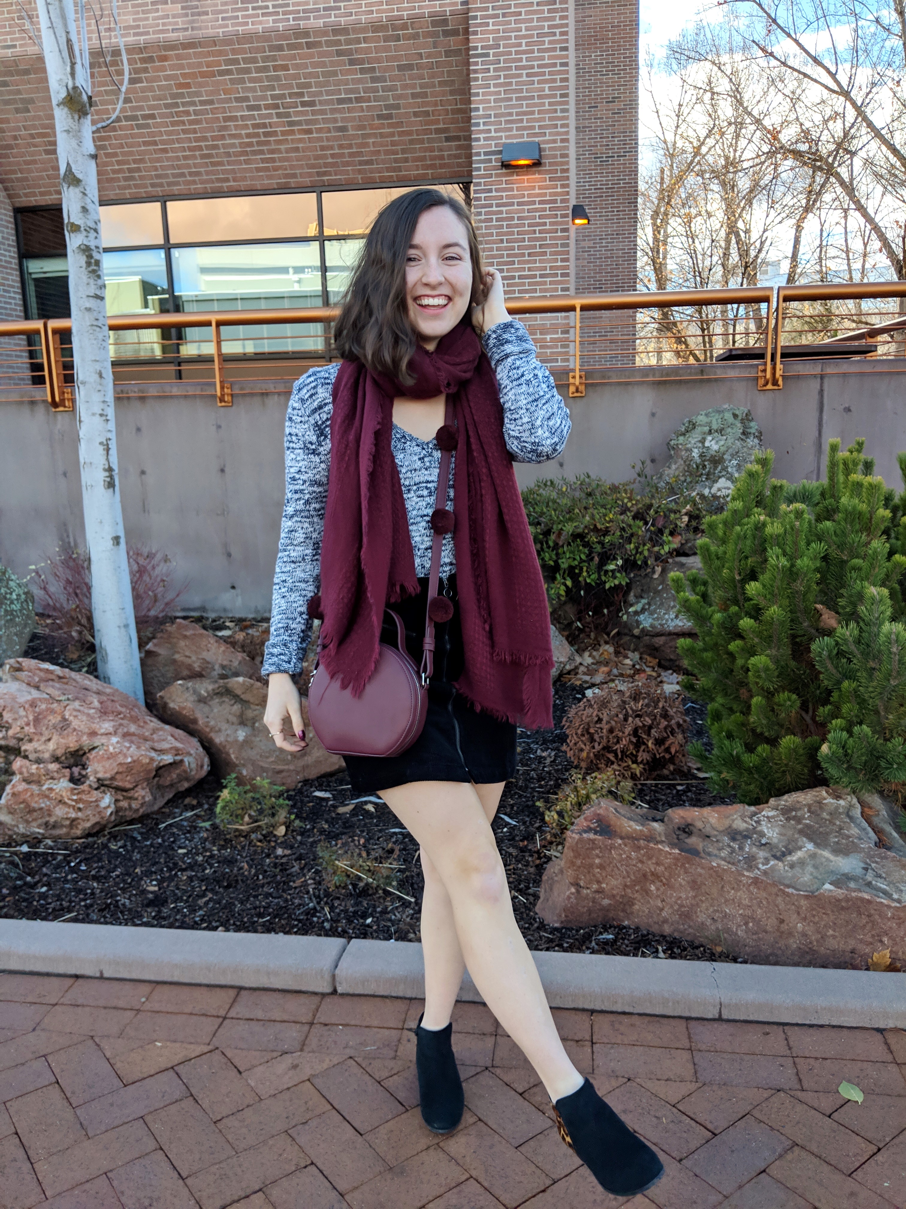 on trend winter outfit