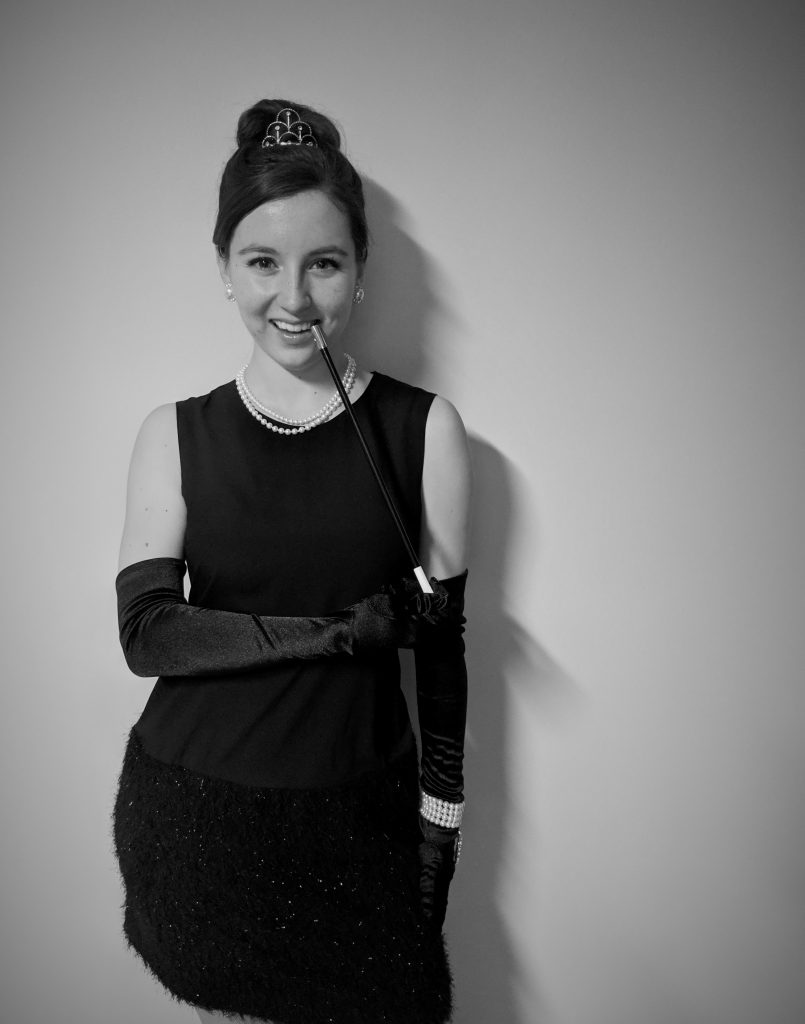 cigarette holder vintage long black gloves Audrey Hepburn