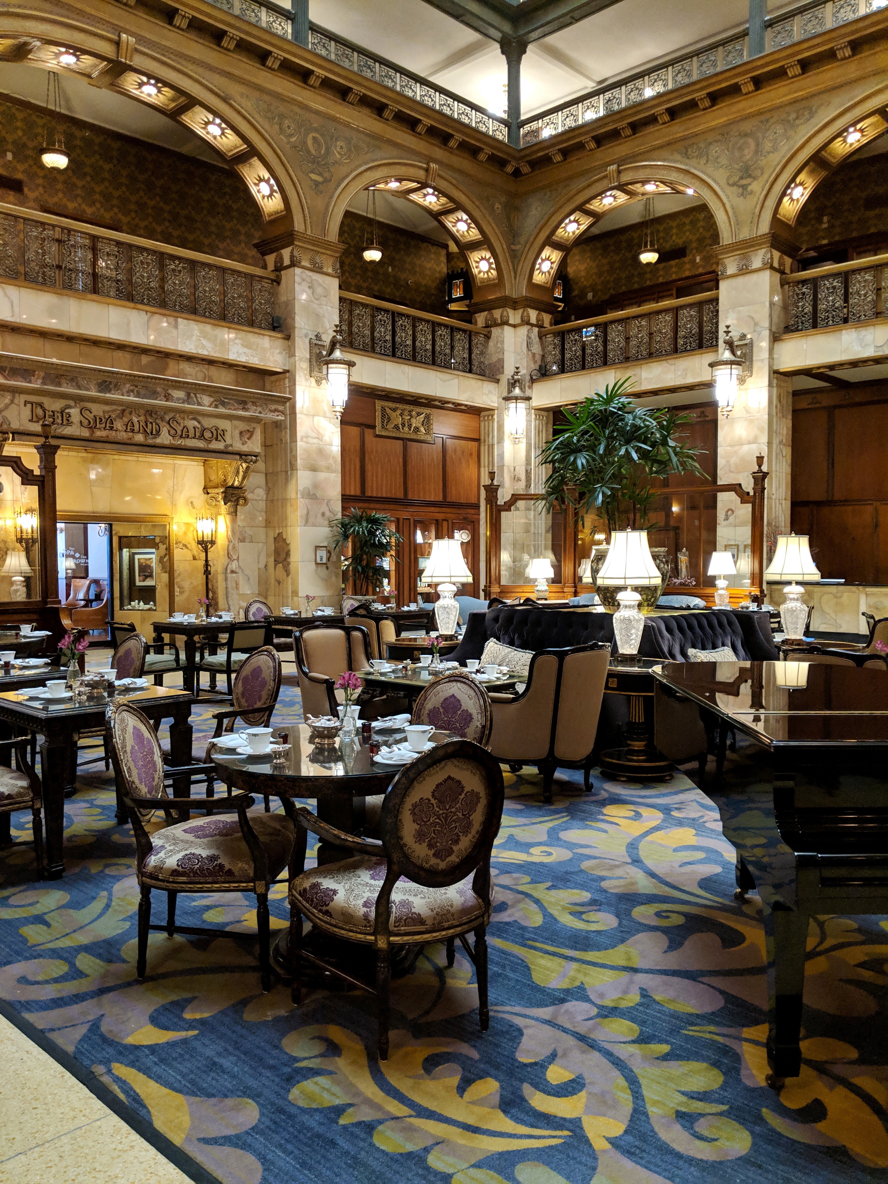 afternoon tea at the Brown Palace Hotel