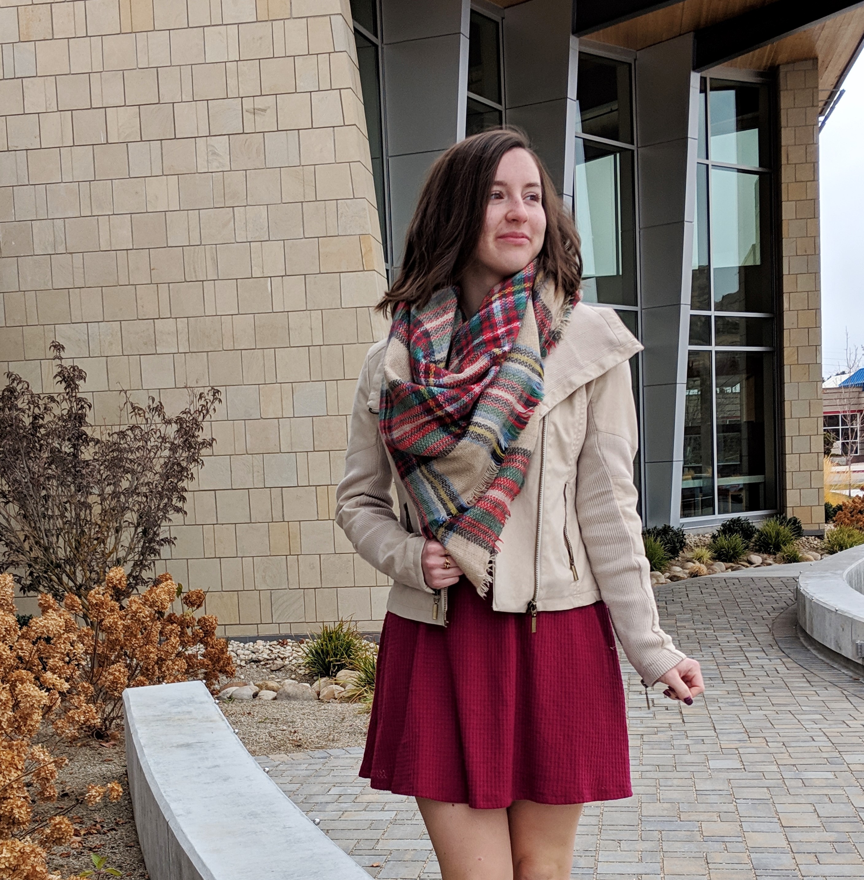 festive and cozy holiday outfit