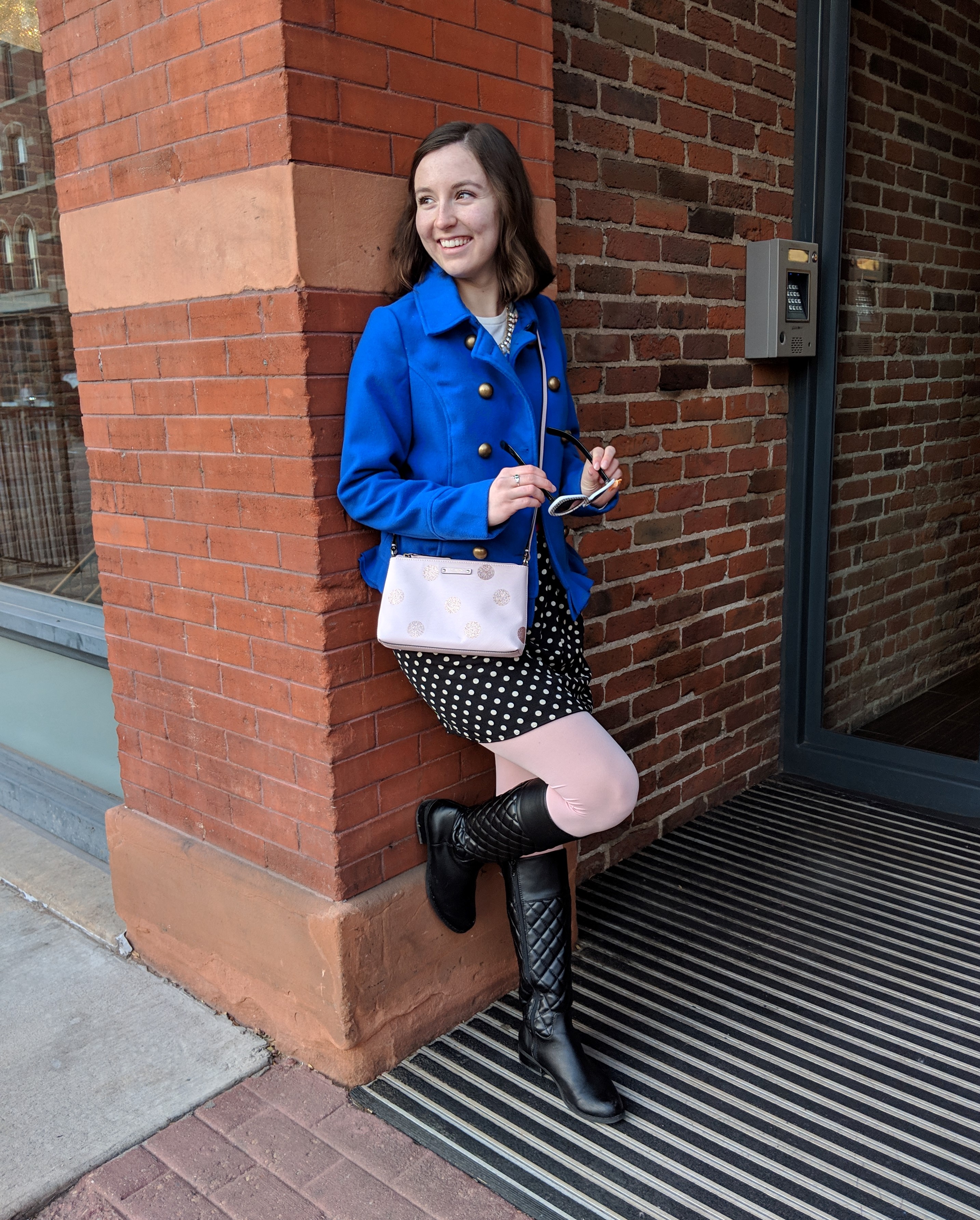 polka dot Kate Spade purse