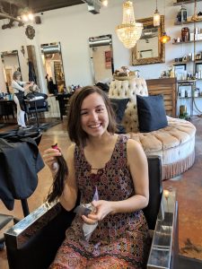 hair donations chopping off hair hair cut