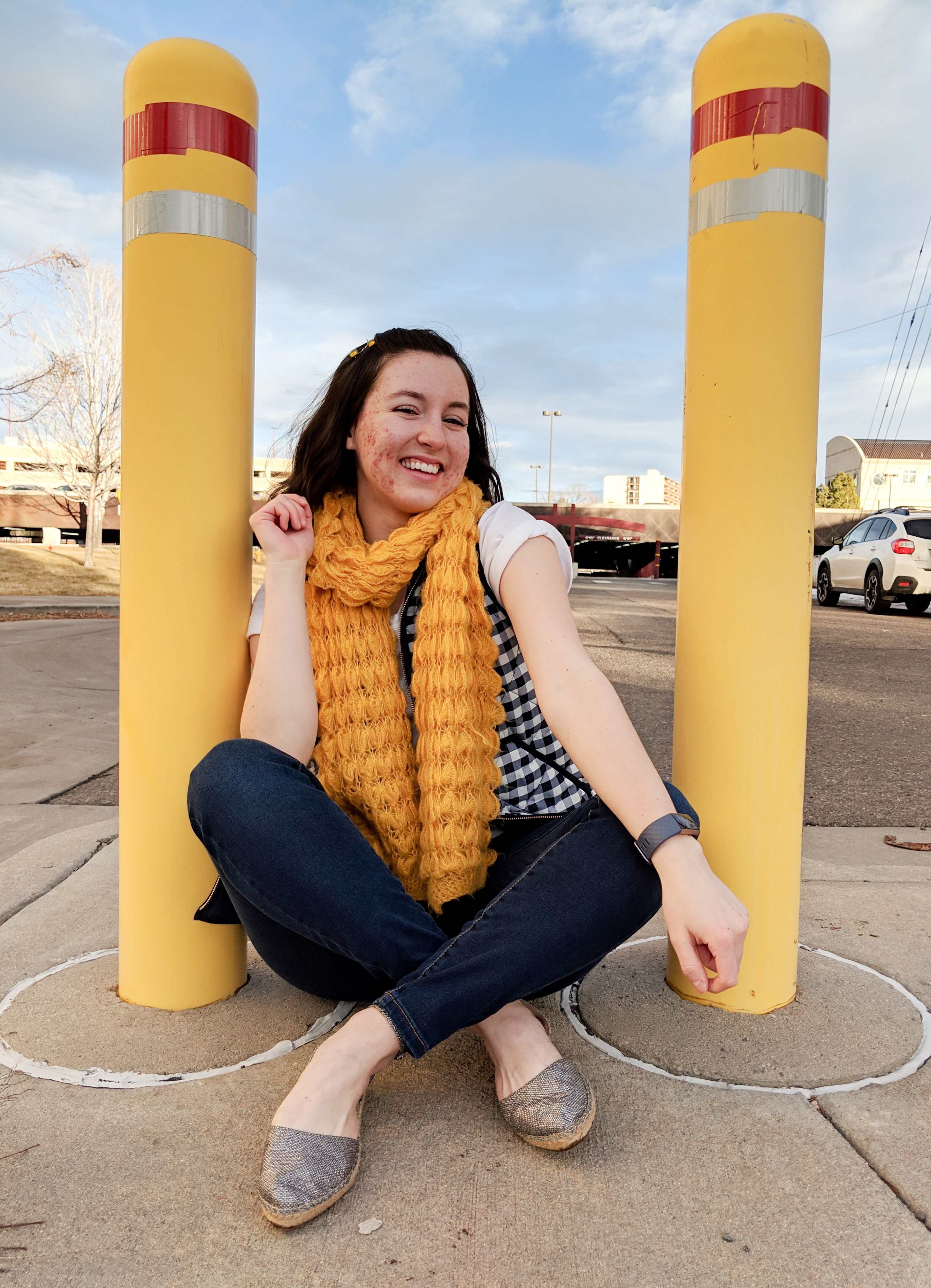 navy blue and mustard yellow LA Rams Outfit