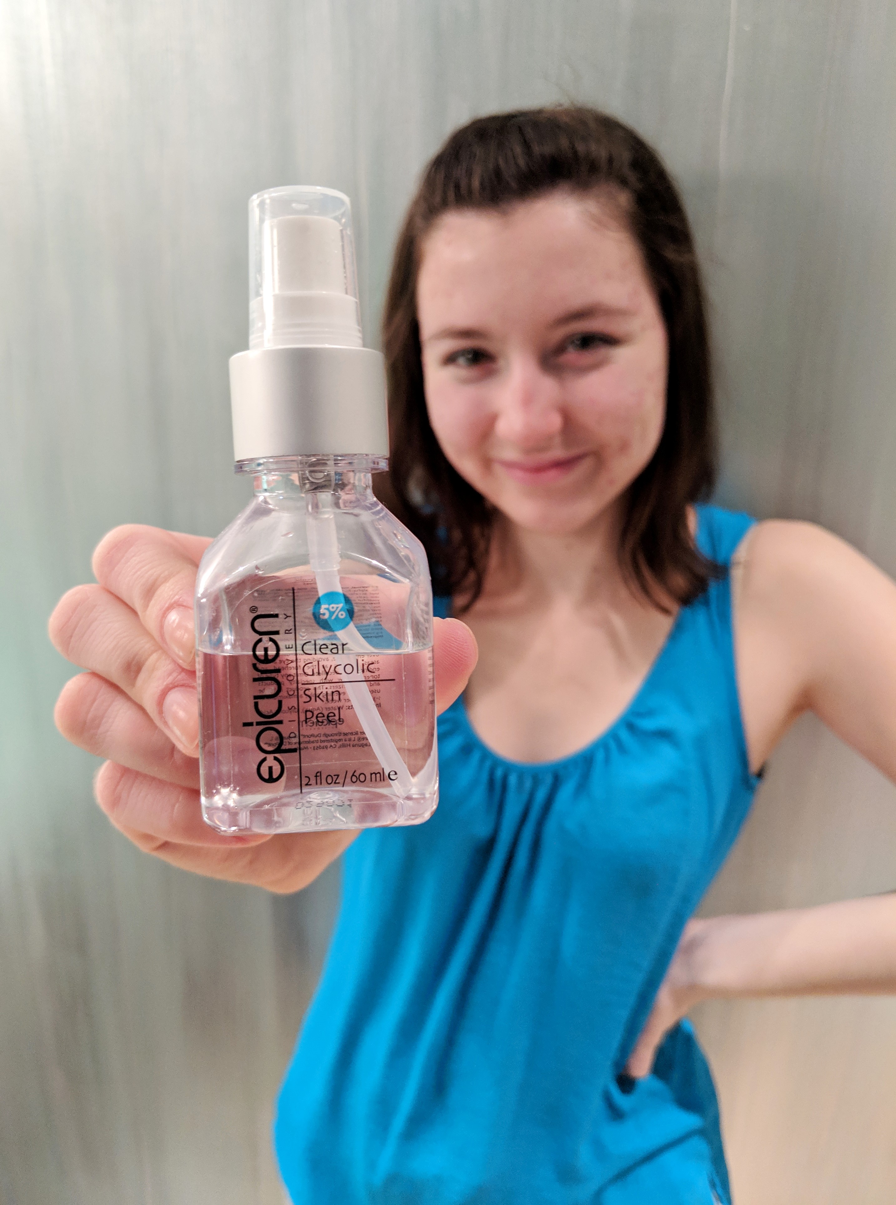 glycolic skin peel as an exfoliator
