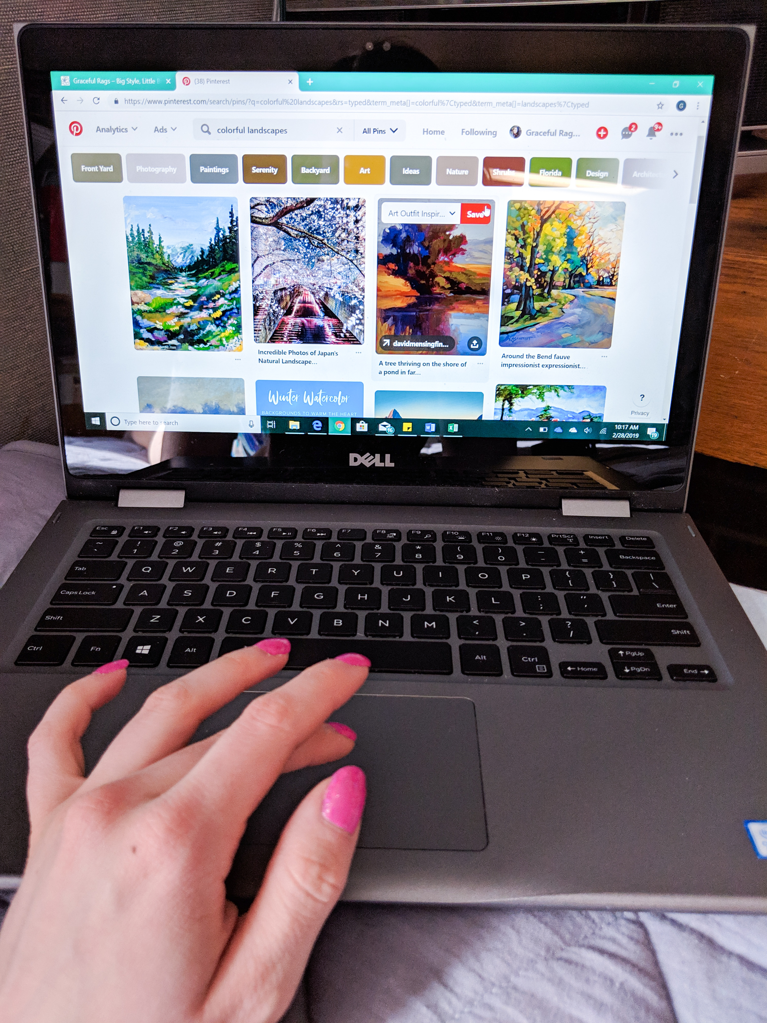 using pinterest to get inspired, getting out of a creative slump