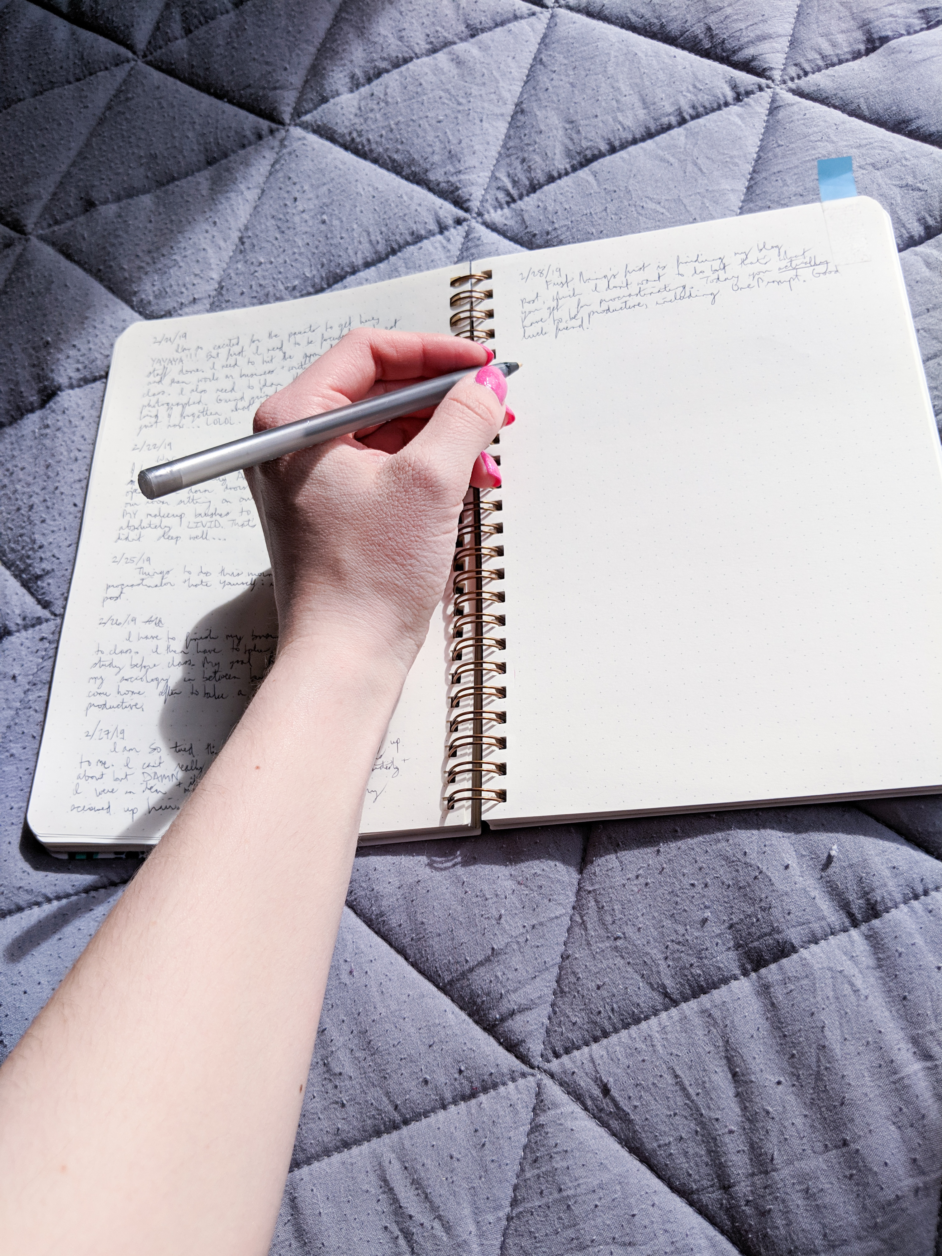 writing in a journal, reflecting, morning pages, finding inspiration