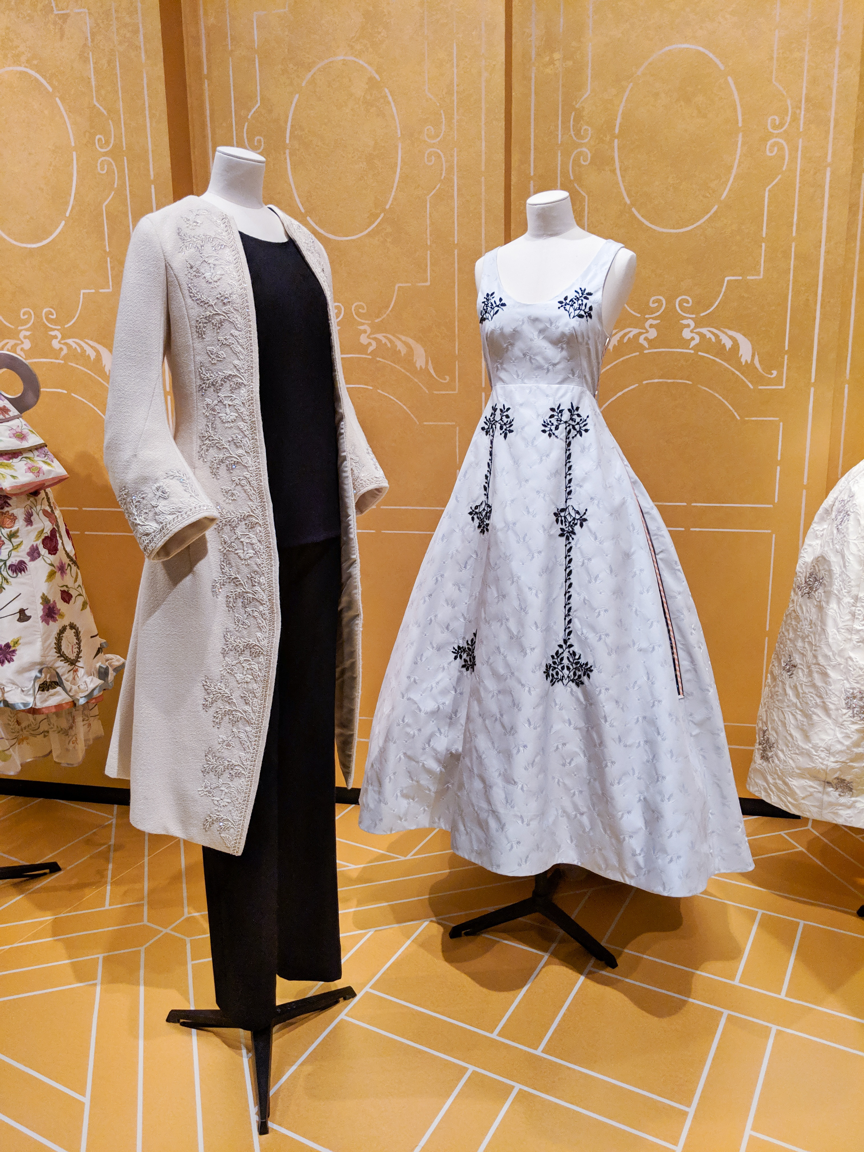 Dior jacket and gown