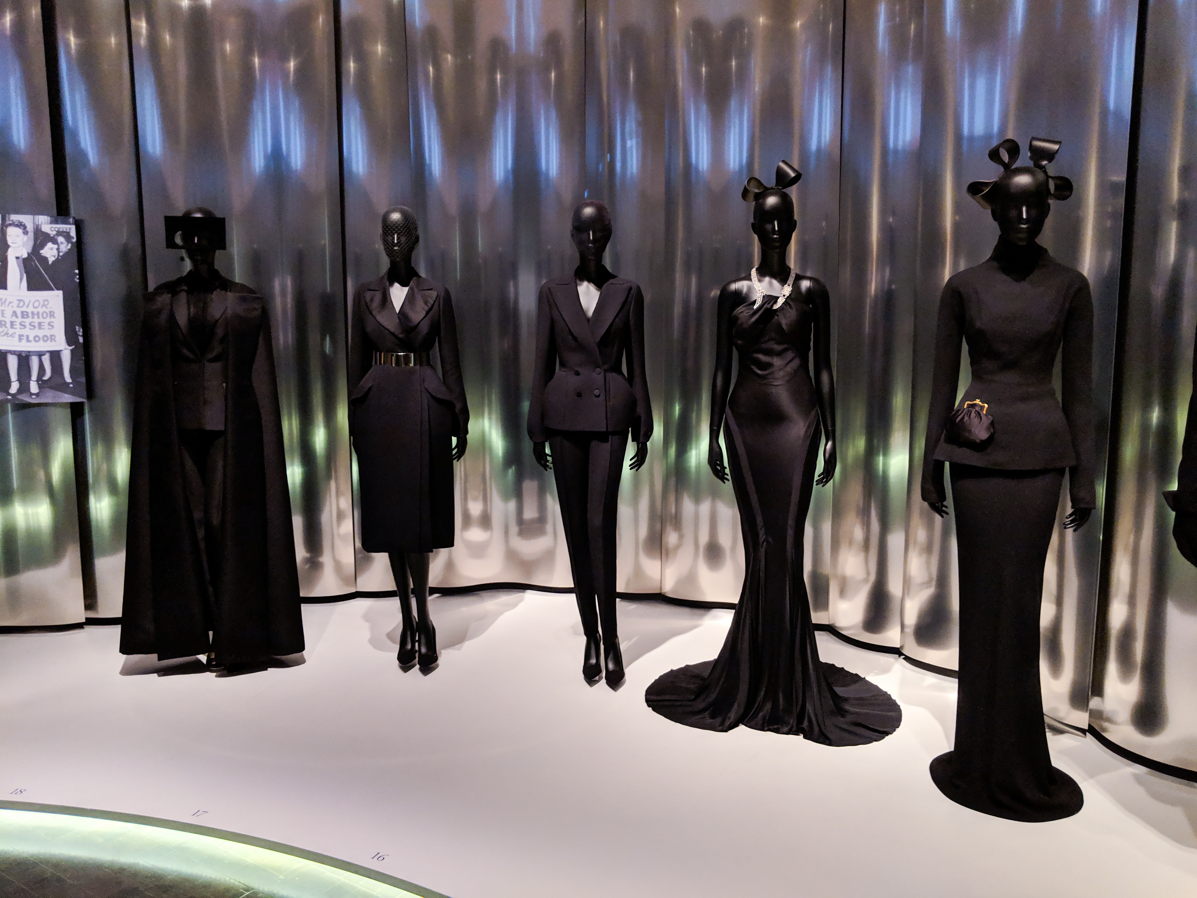 Christian Dior's first exhibit in 1946, modern femininity