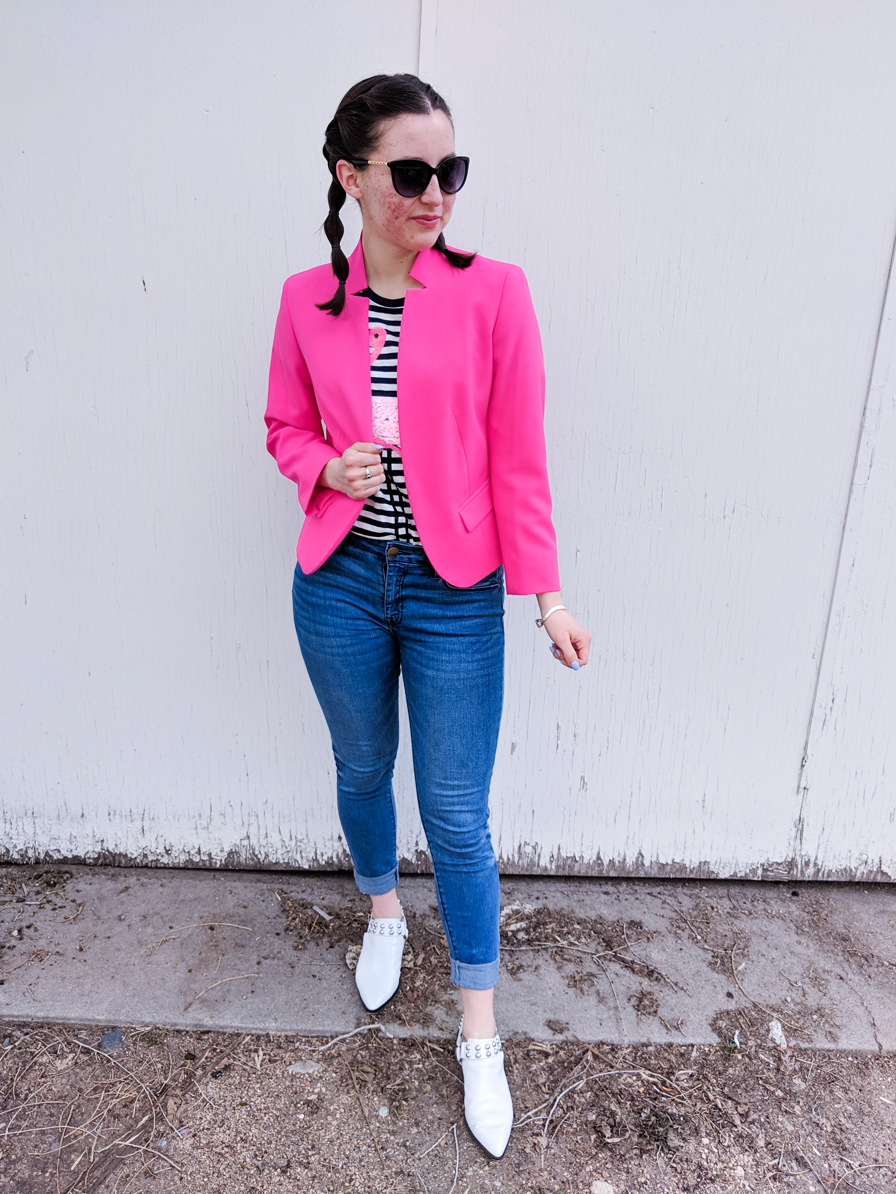 how to dress down a blazer