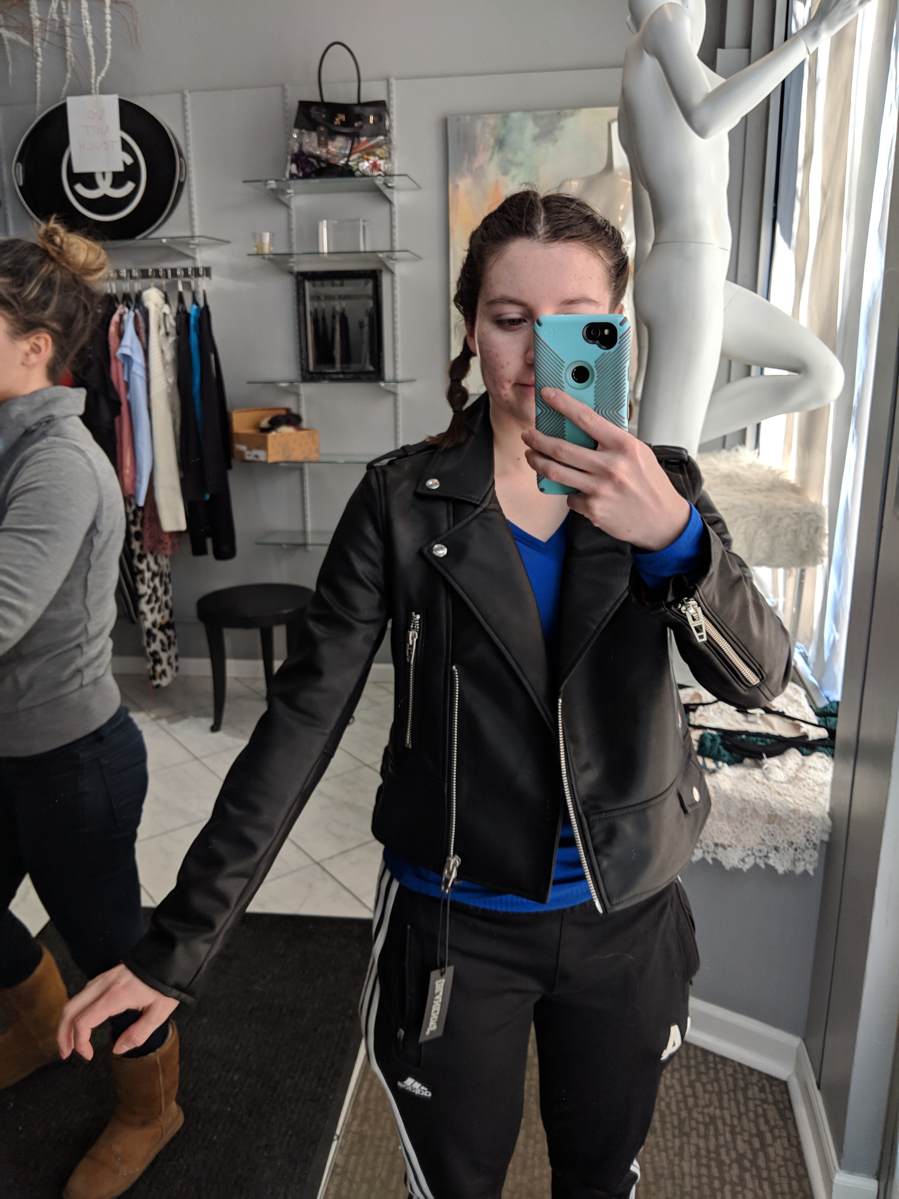 crazy sale, Gracie's boutique, pleather jacket