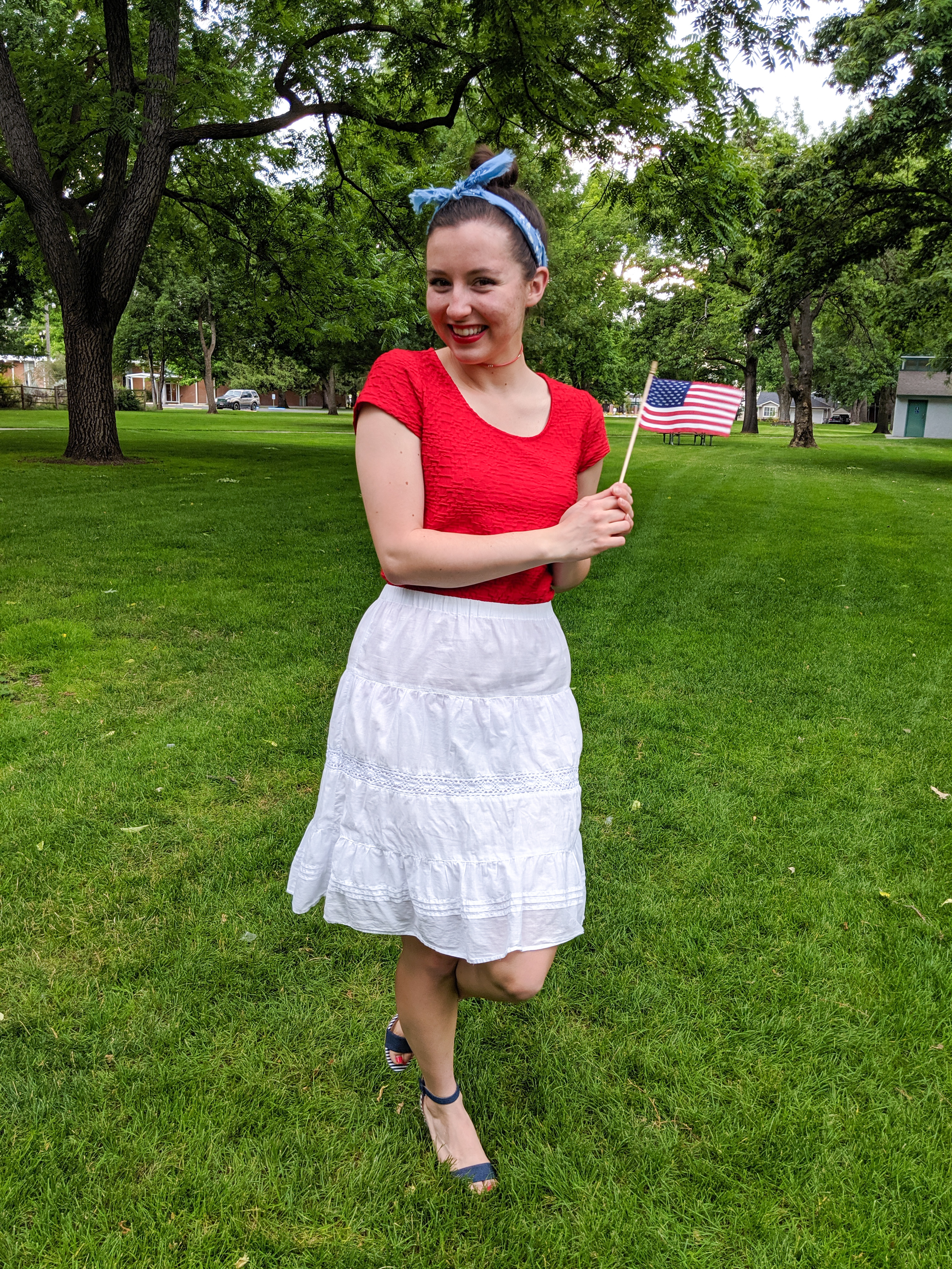 patriotic outfit, festive outfit, red white and blue, 4th of July