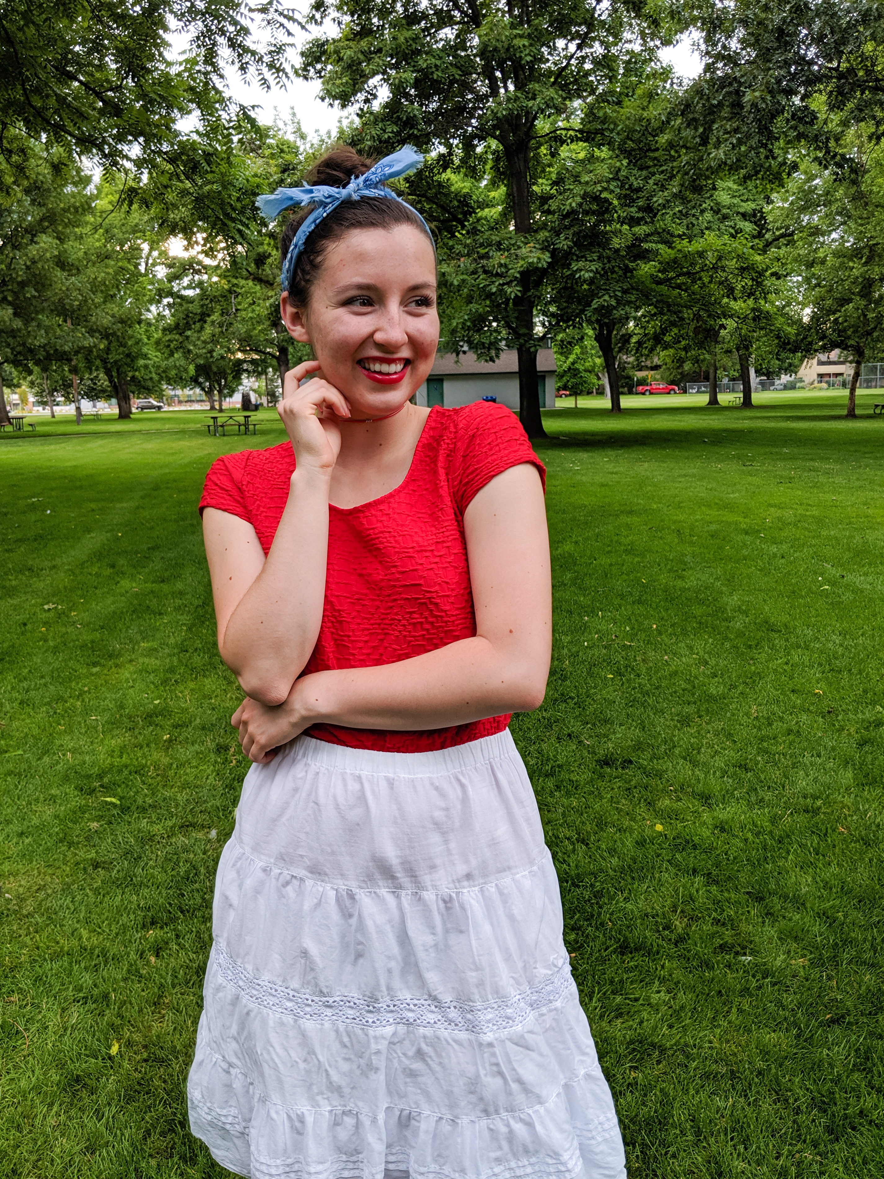 red white and blue, celebrating the 4th