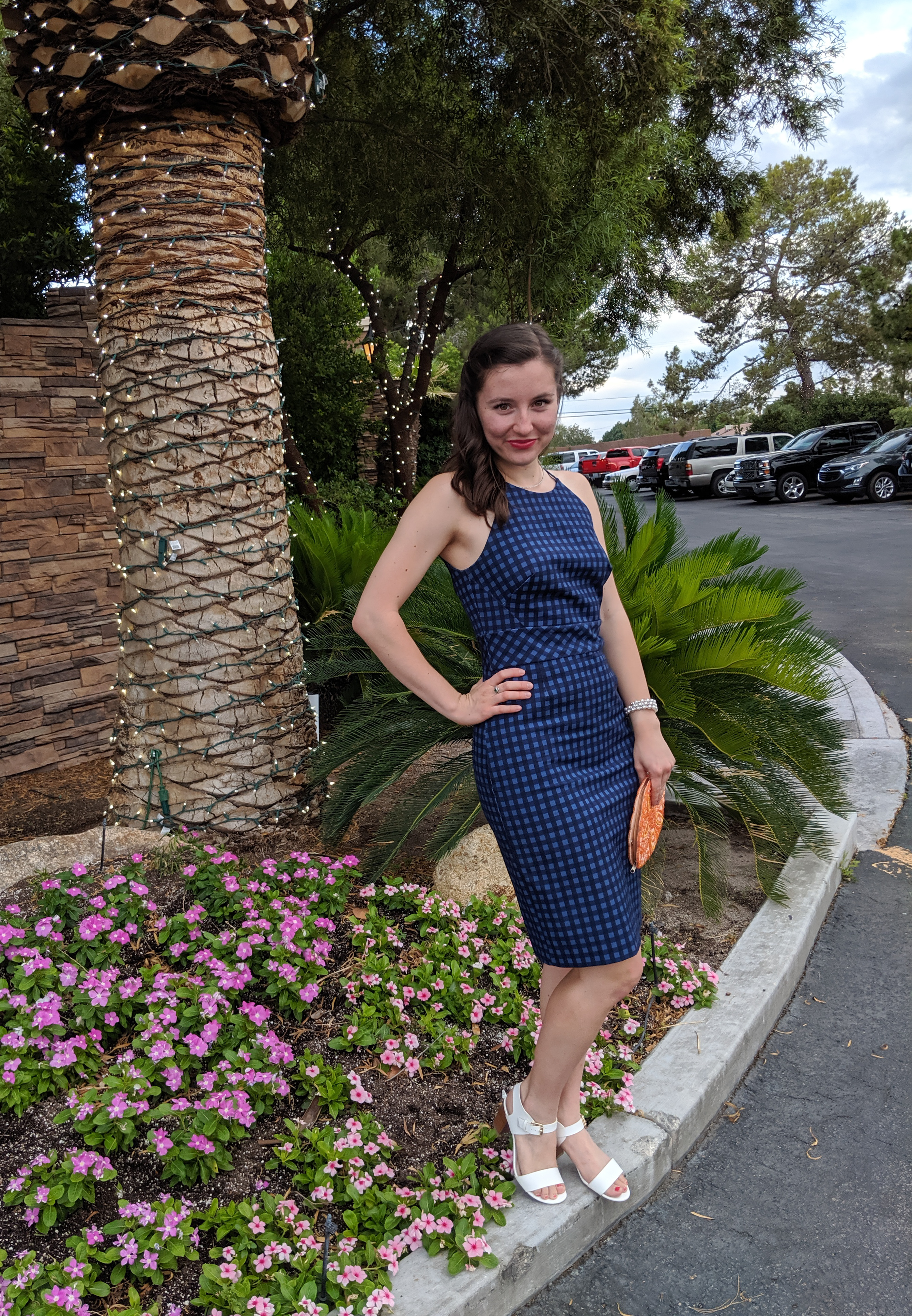 A Gingham Wedding Guest Outfit