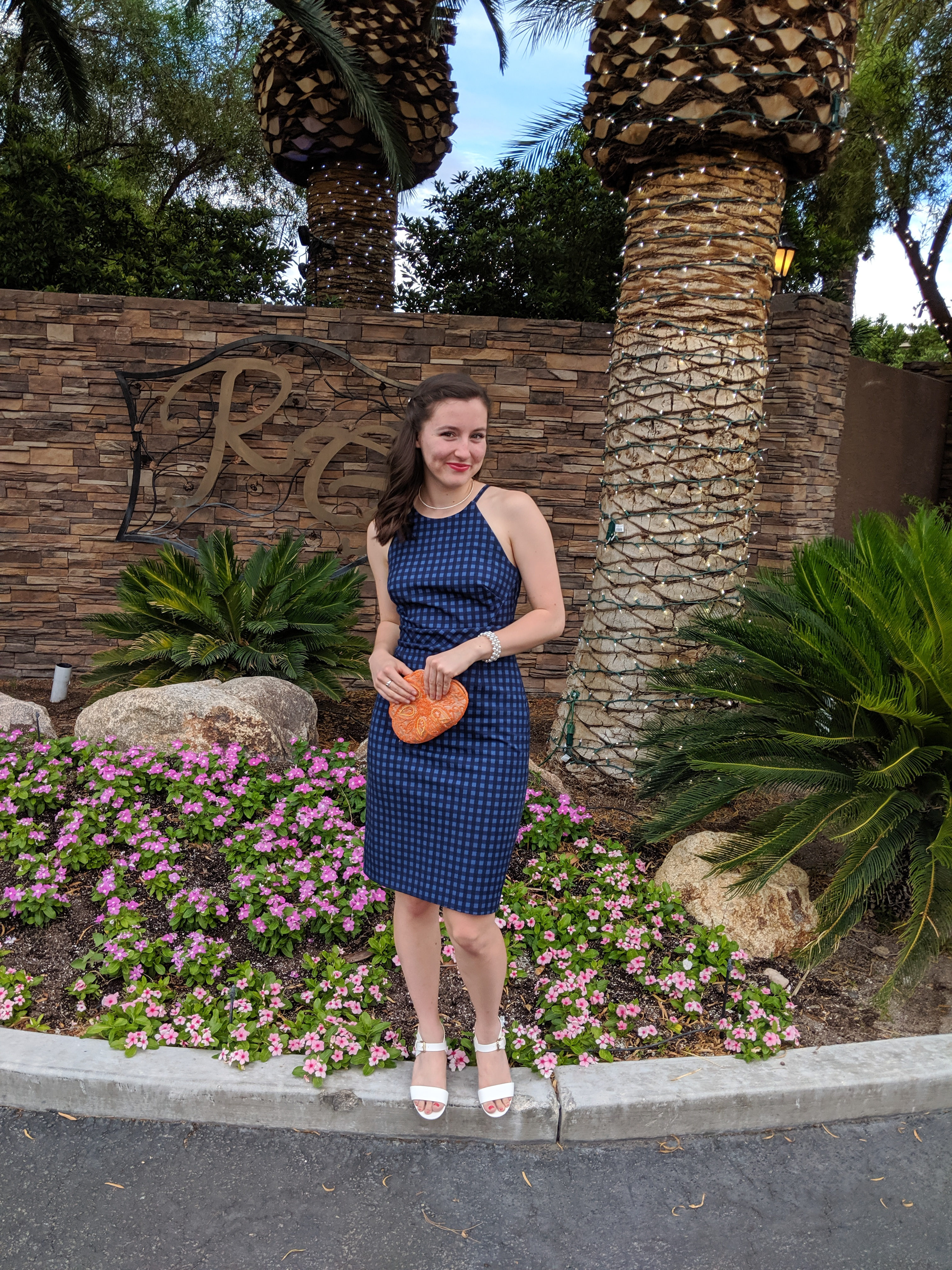 A Gingham Wedding Guest Outfit