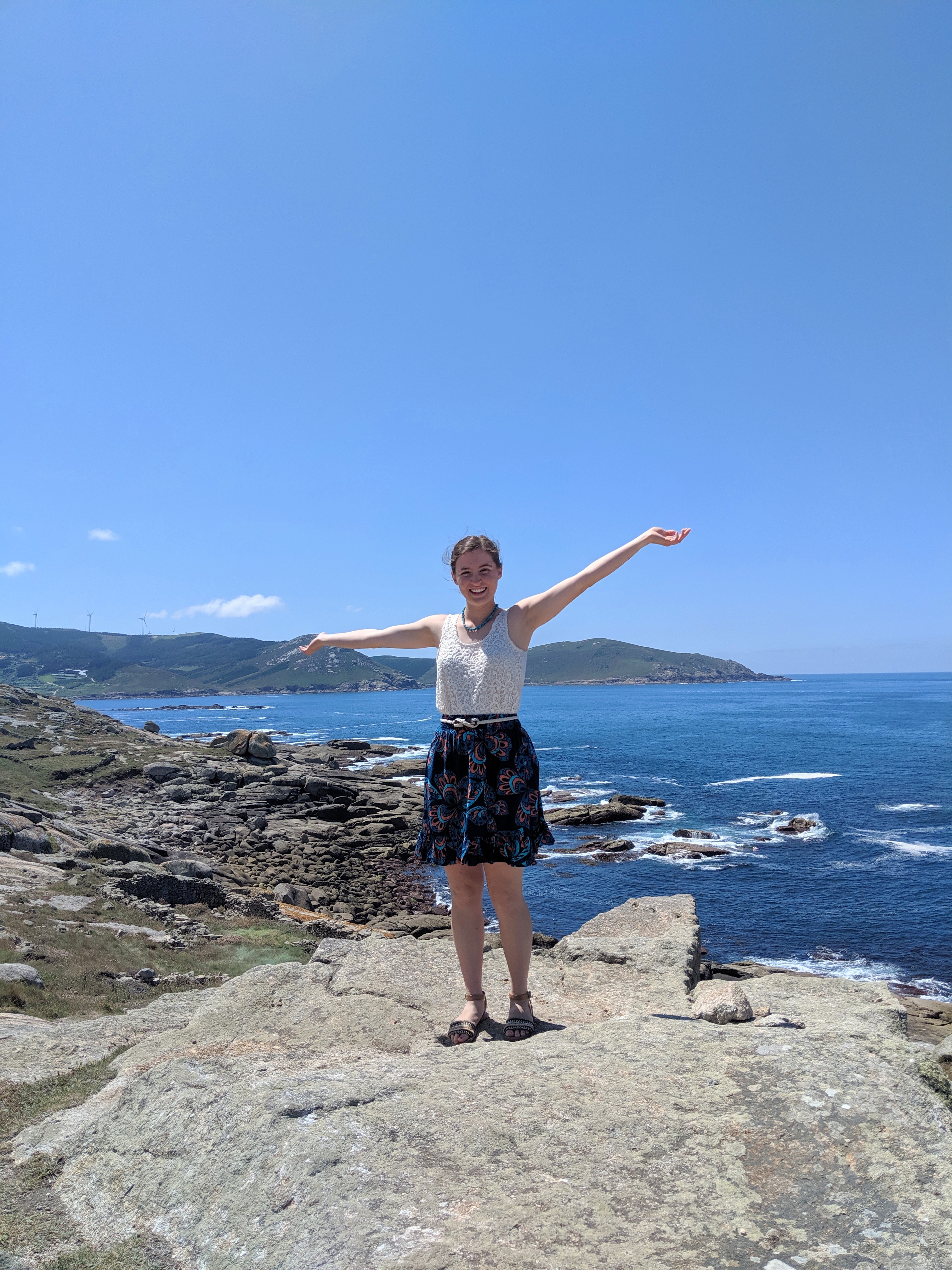 Muxia, Atlantic ocean, patterned skirt, jcpenney