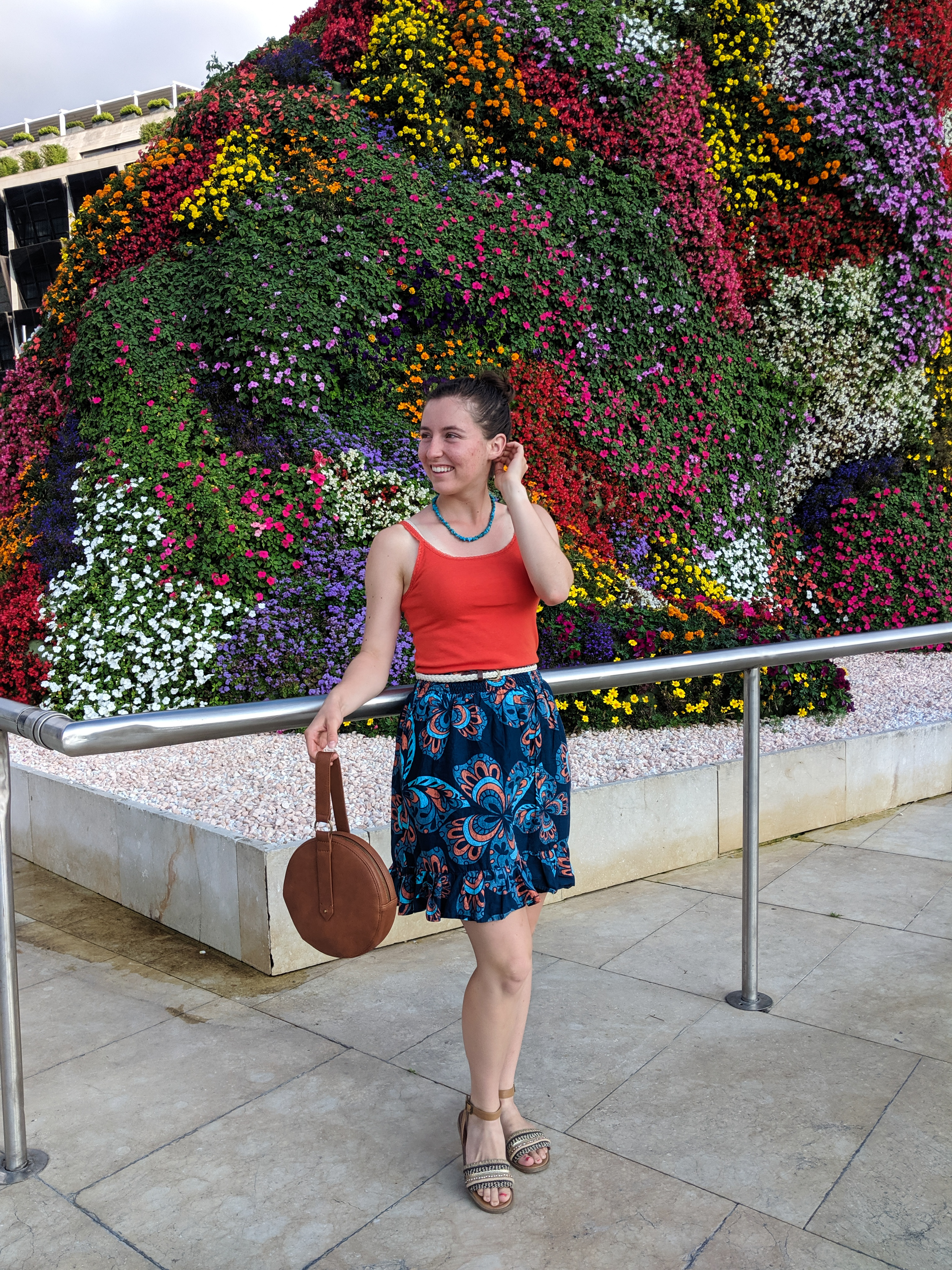 orange and blue, target, JCPenney, DSW, remembering names, summer outfit, traveling