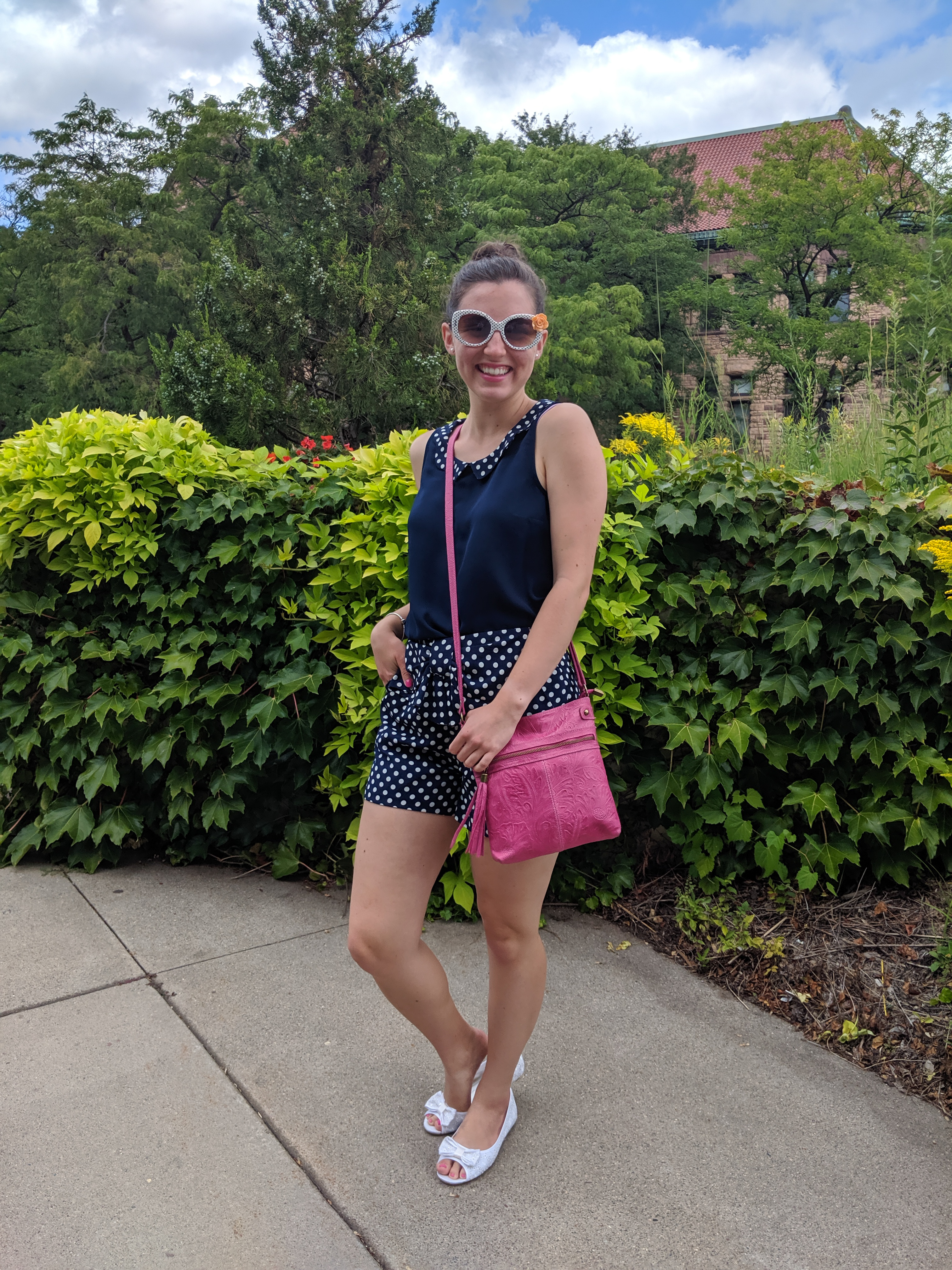 back to school, summer outfit, college campus