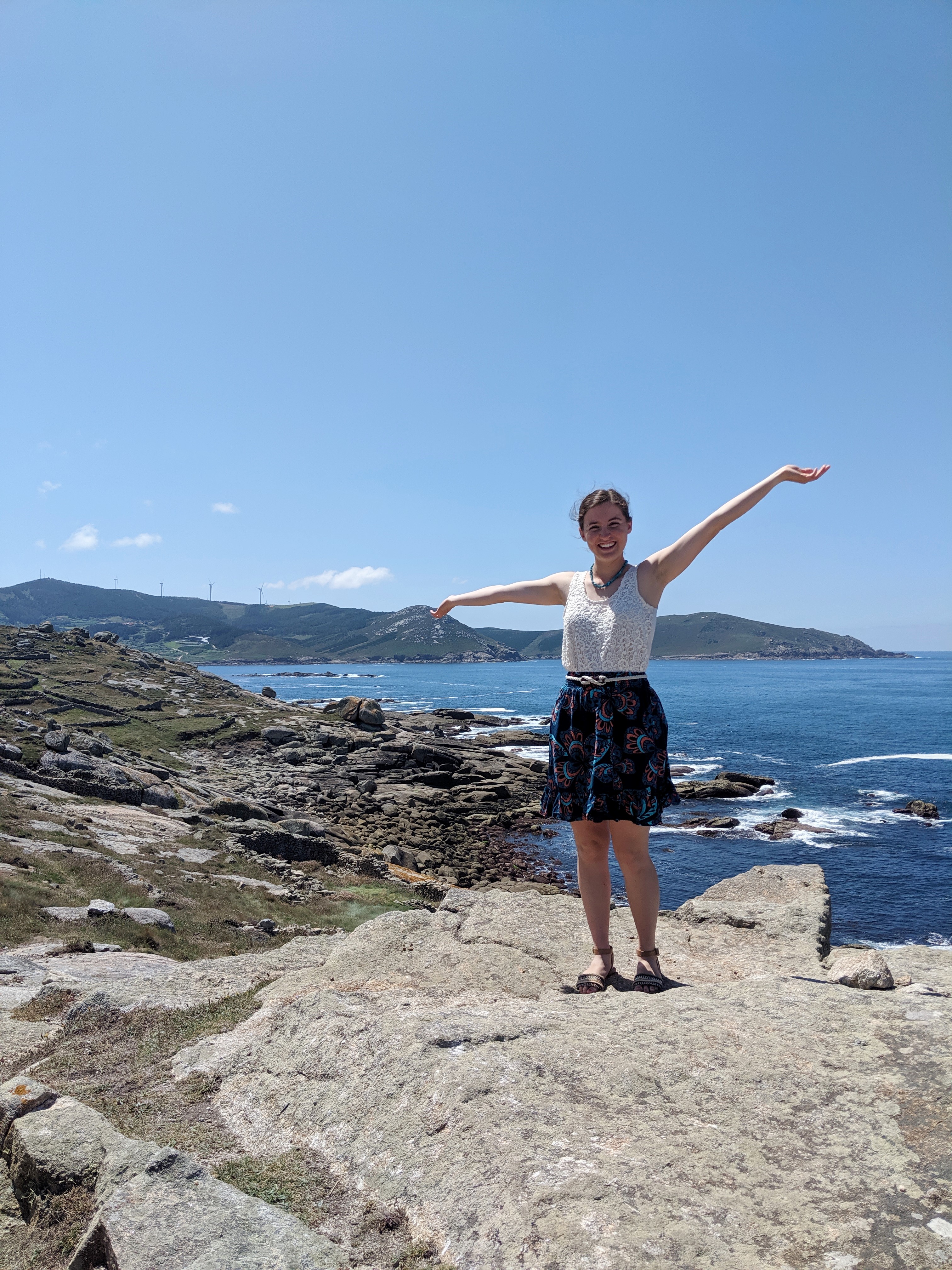 Muxia, Spain, Atlantic Ocean, summer outfit, JCPenney, DSW