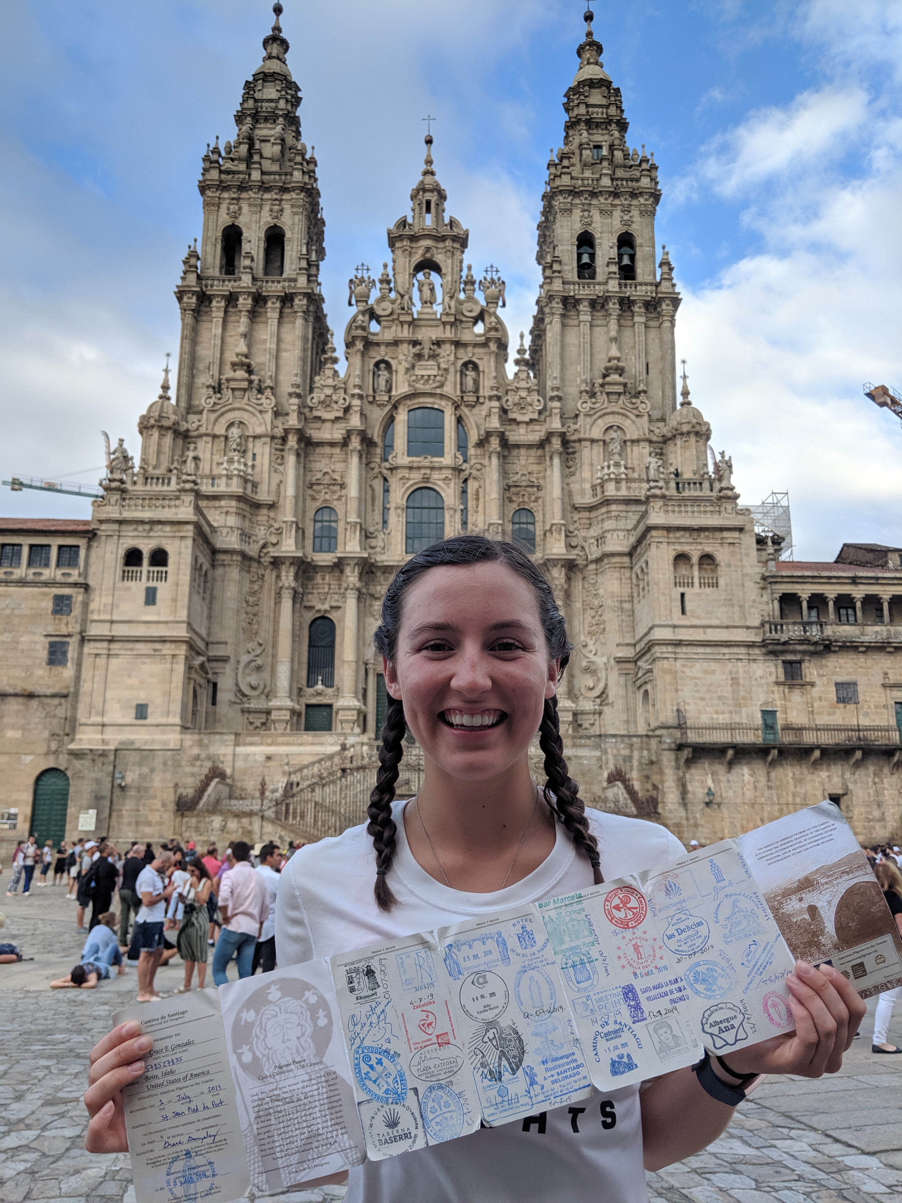 pilgrim passport, pilgrim credential, sellos