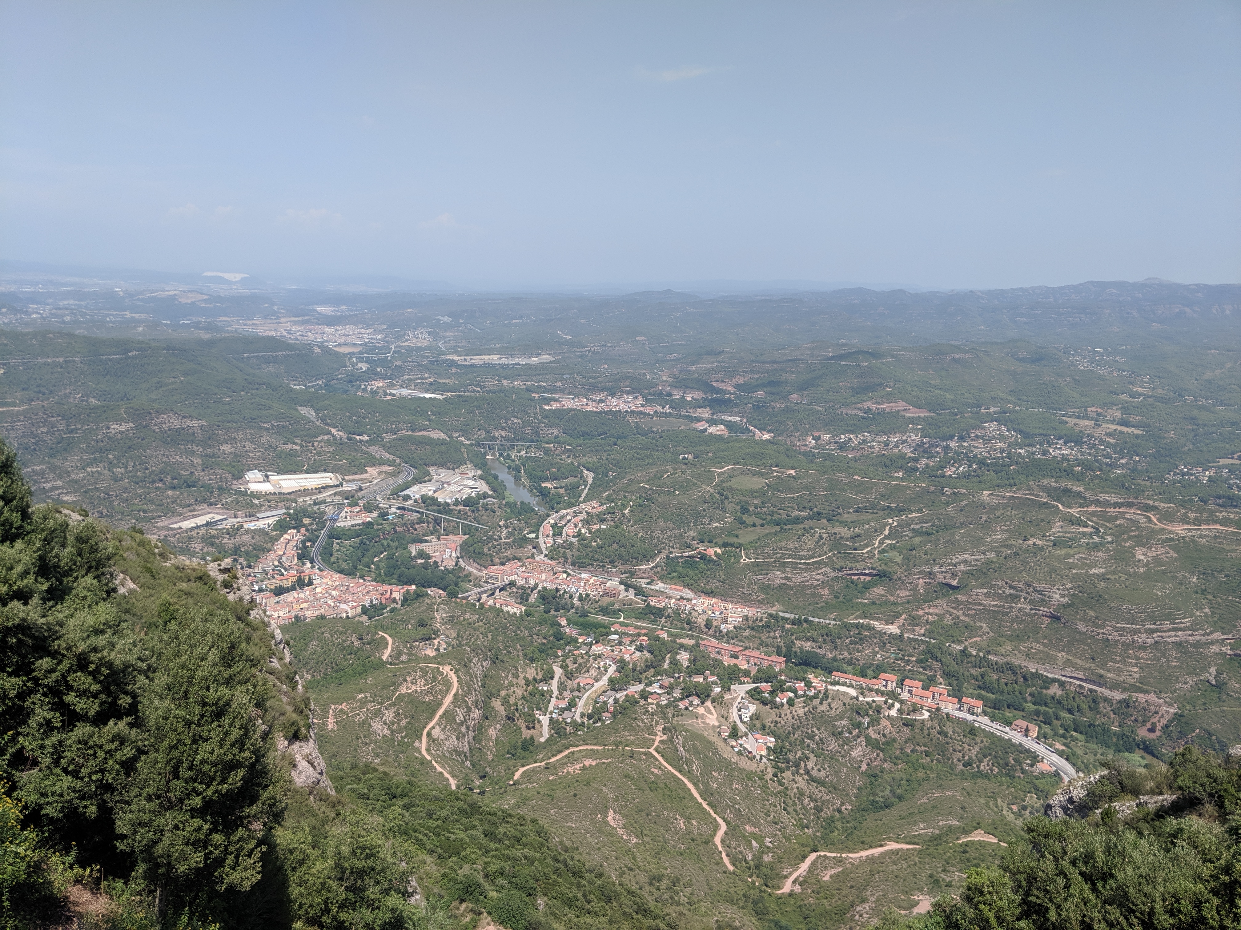 views, mountain range, Catalonia, Spain, Barcelona