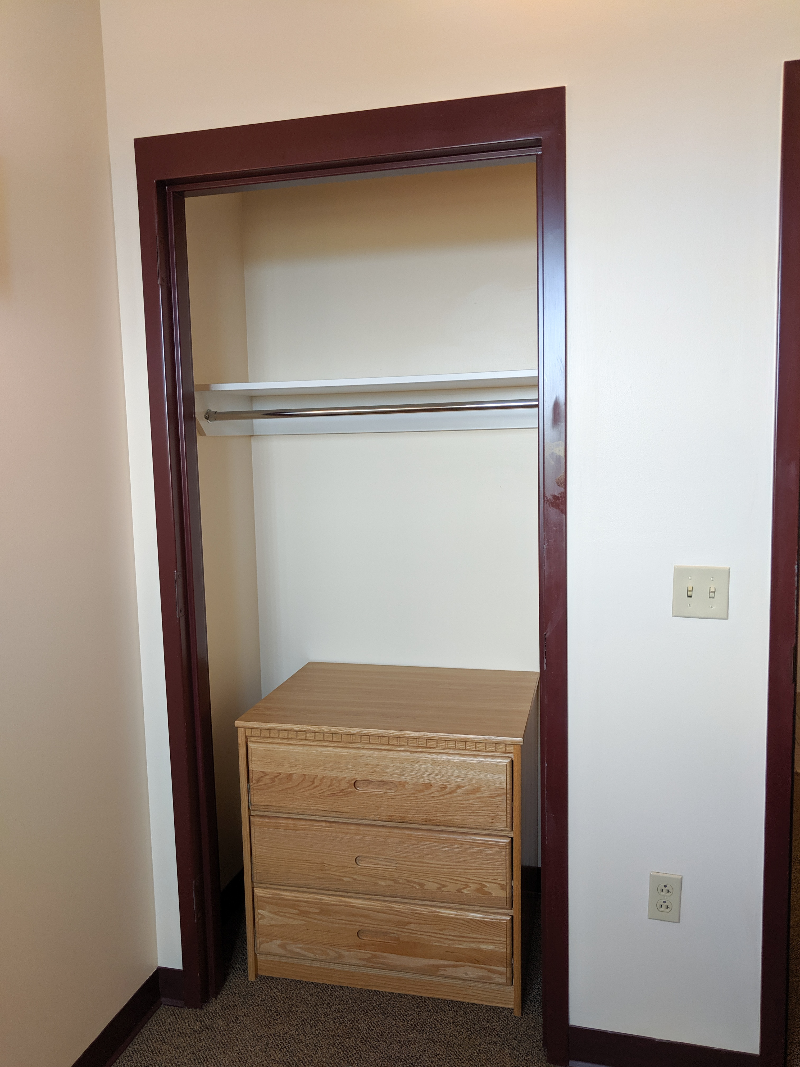 dorm room closet, closet organization