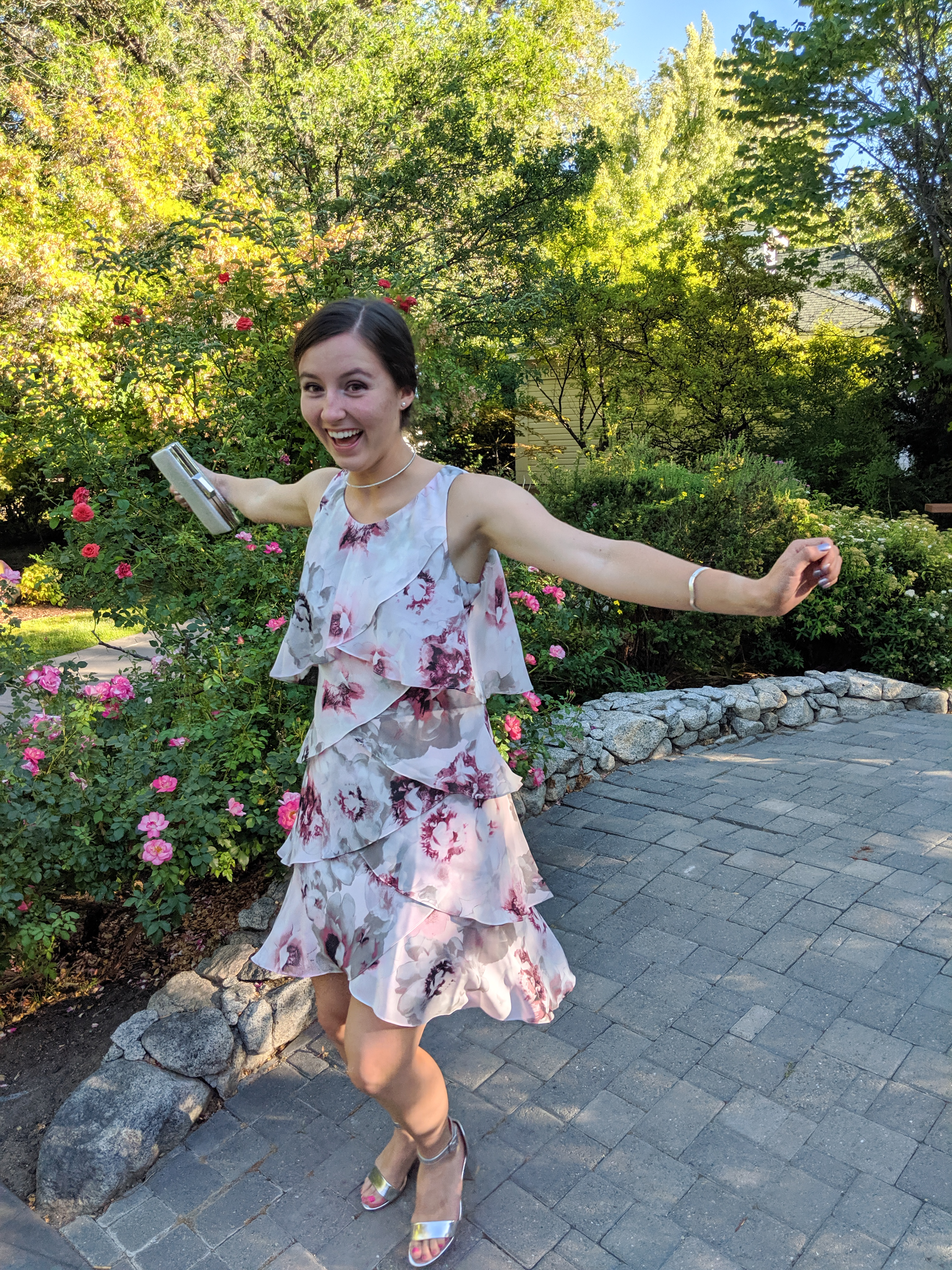wedding guest, twirling, flowy dress, formal attire