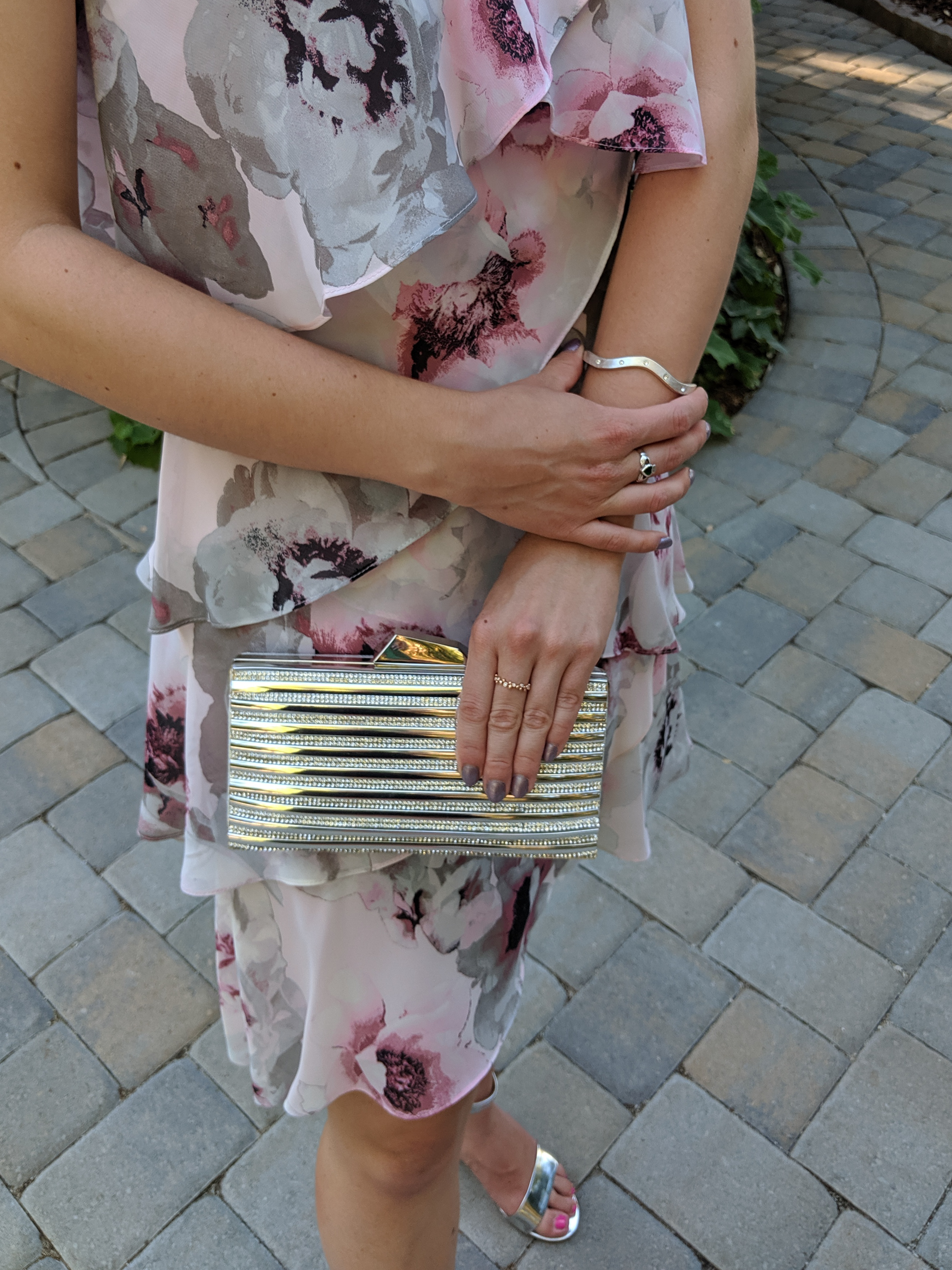 wedding guest accessories, silver accessories