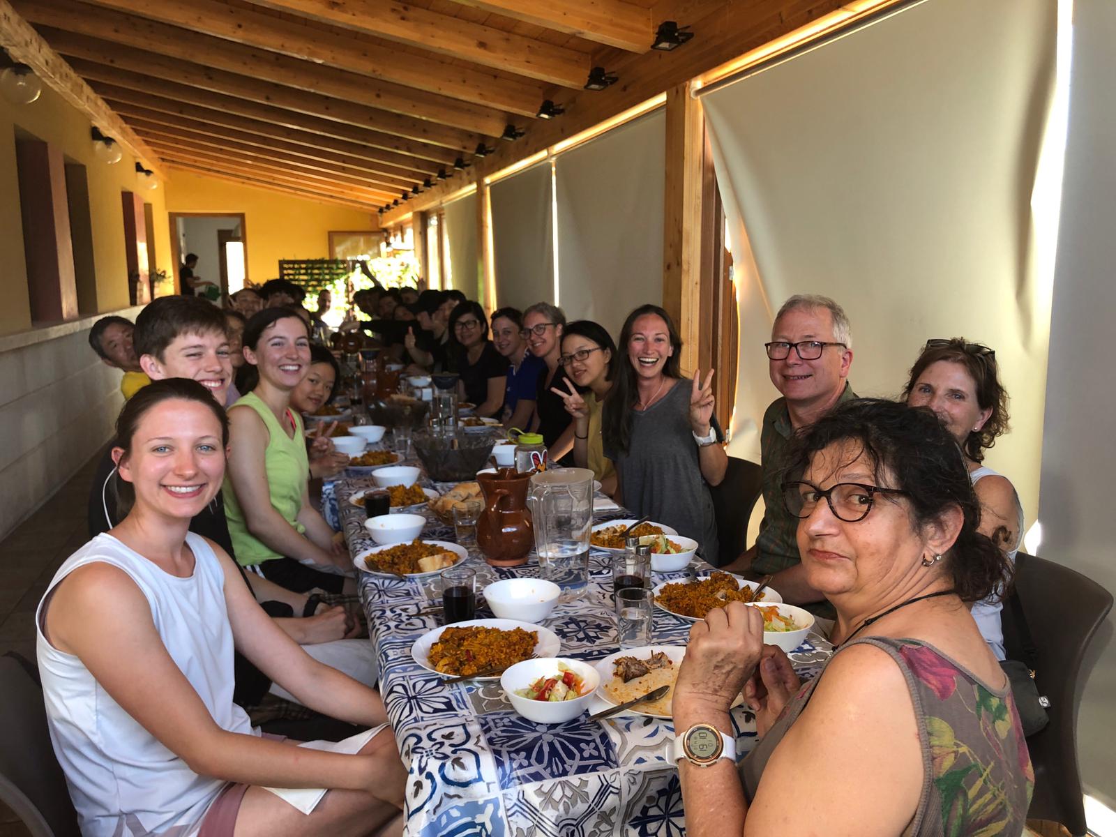 Camino lifestyle, pilgrimage, hostels, communal dinner