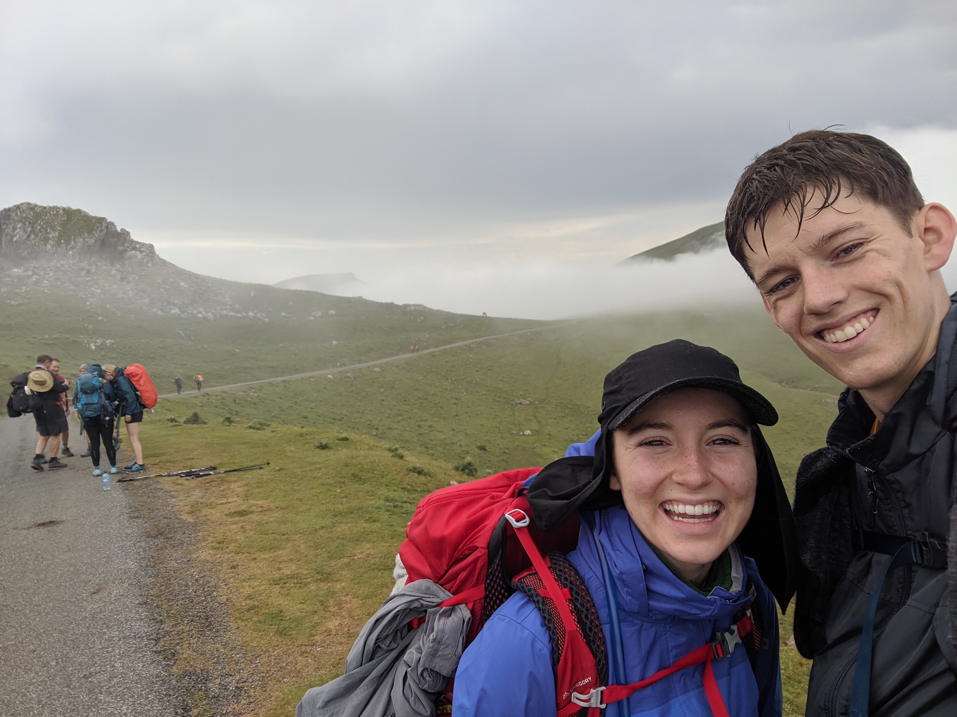 wild horses, fields of Spain, Pyranees, backpacking, pilgrimage