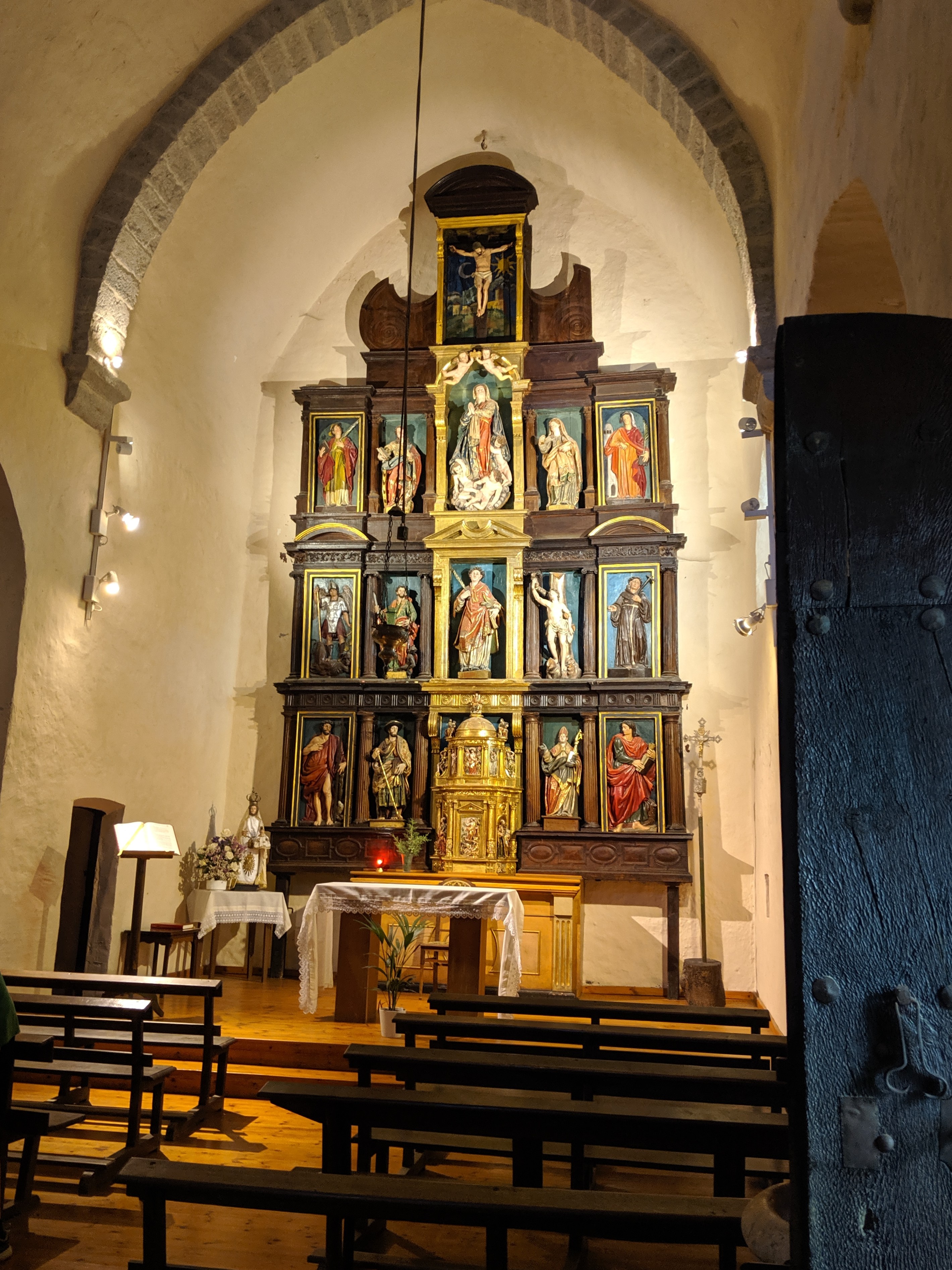 Zabaldika, Spain, spanish church, old church, altar piece