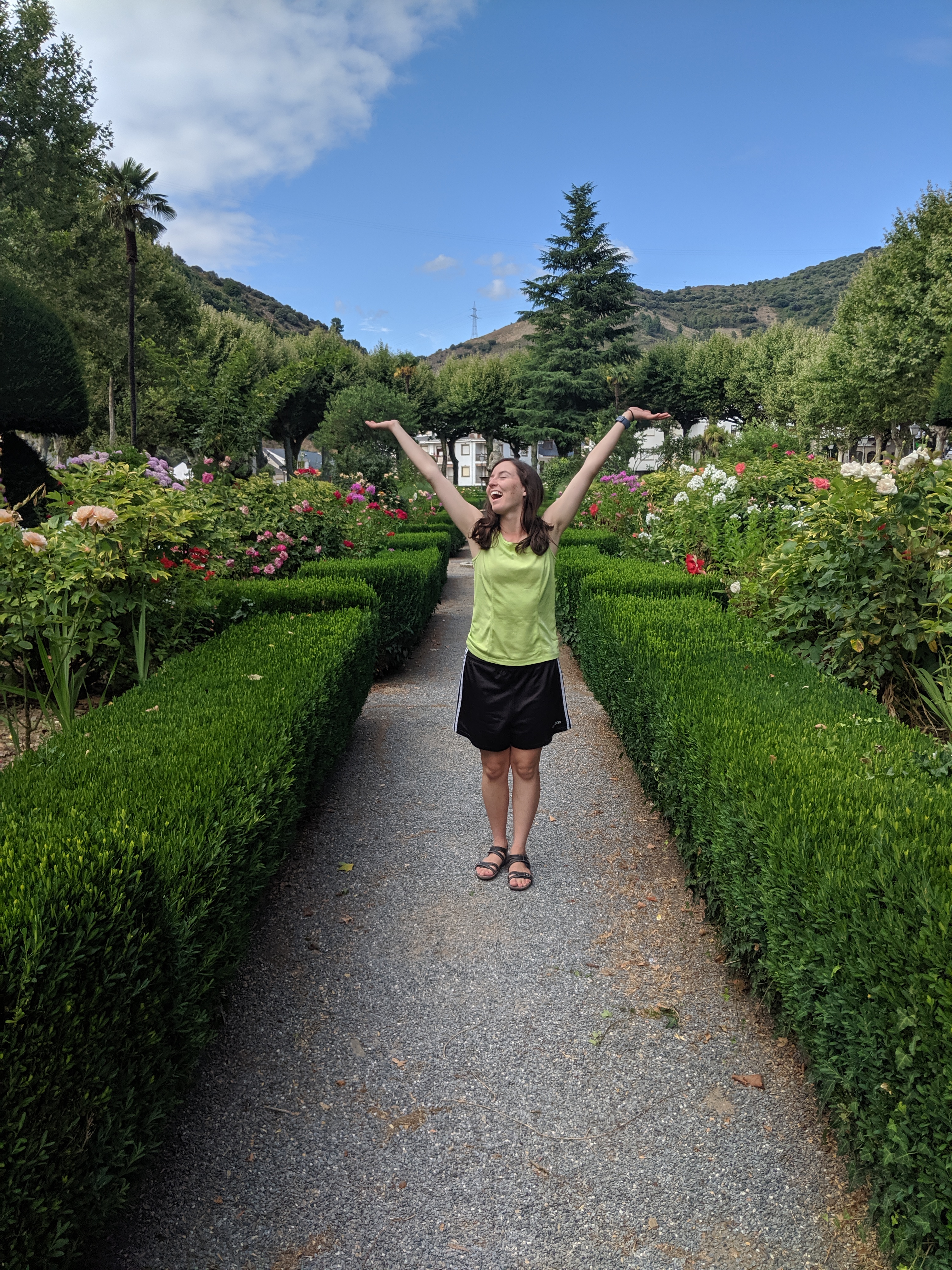 Villafranca, rose garden, Spain, pilgrimage