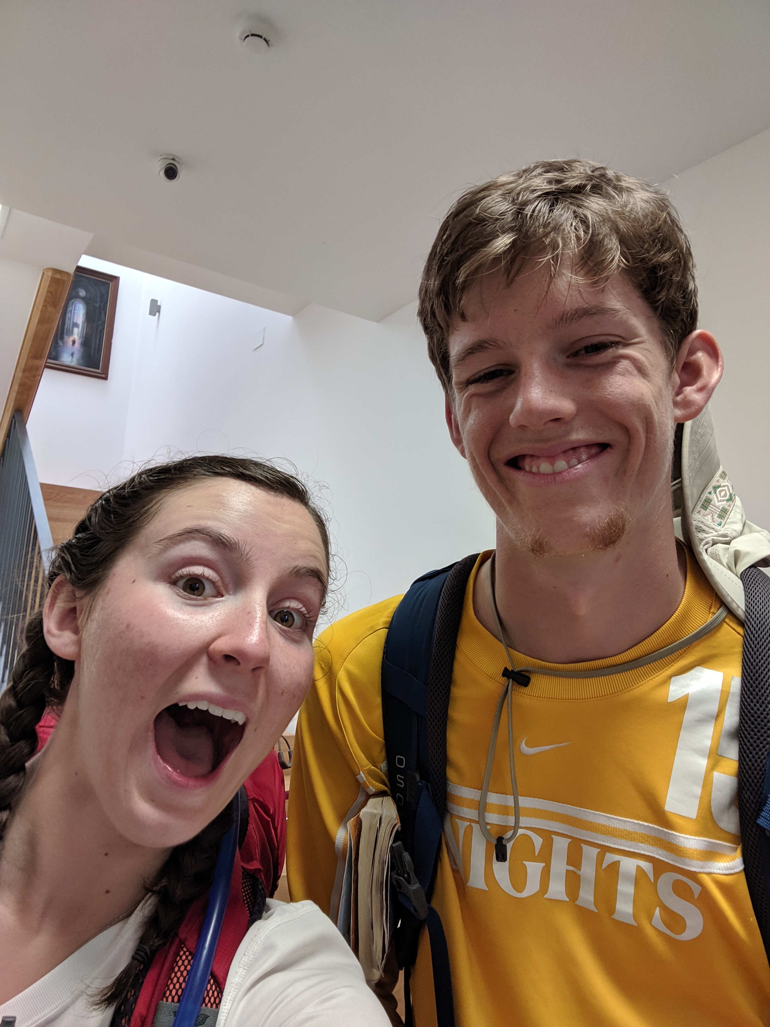 siblings, pilgrims, Camino Frances