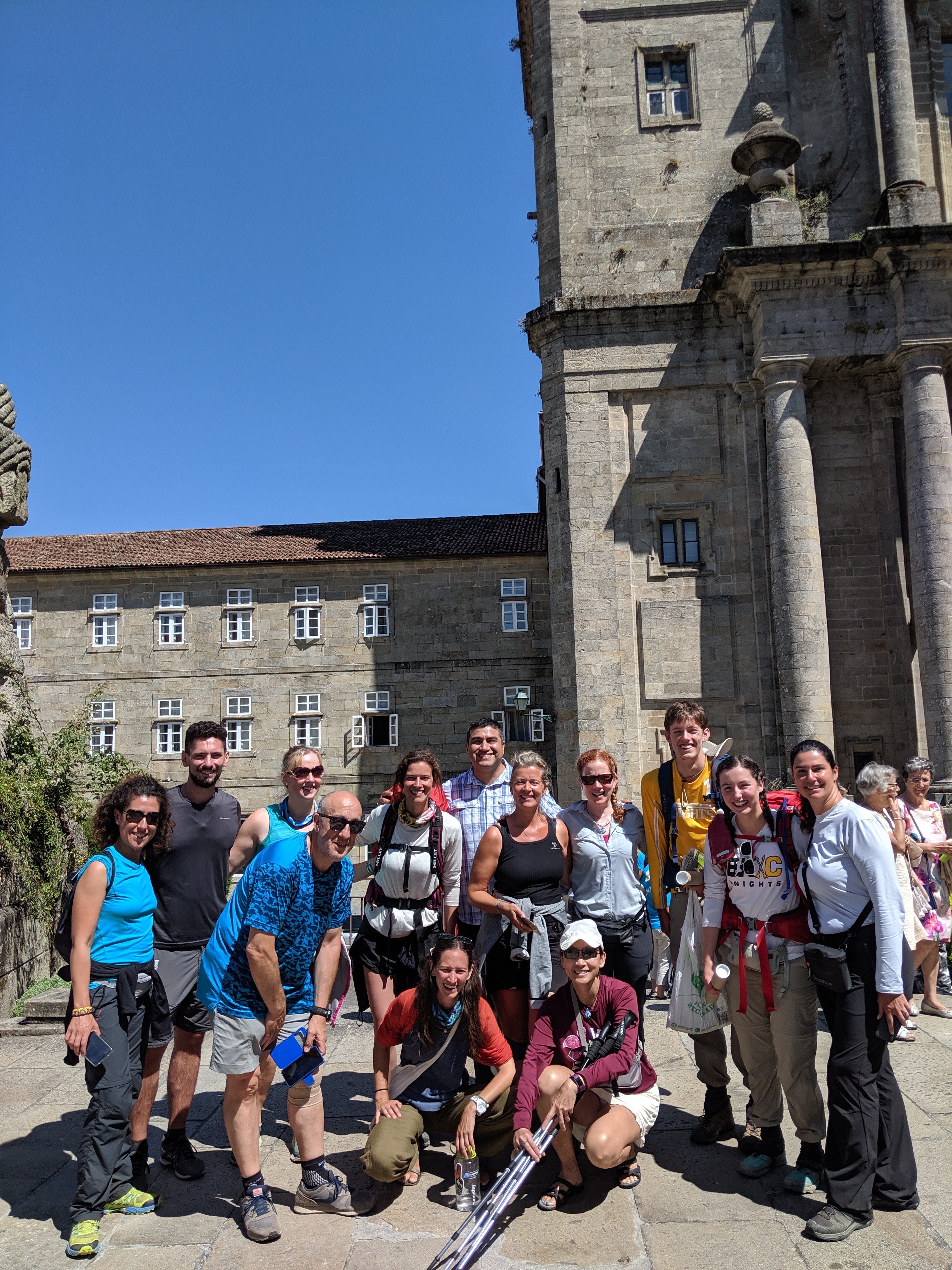 family, pilgrims, pilgrimage, santiago