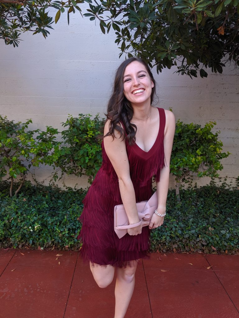 fringe dress, White House Black Market, wedding outfit