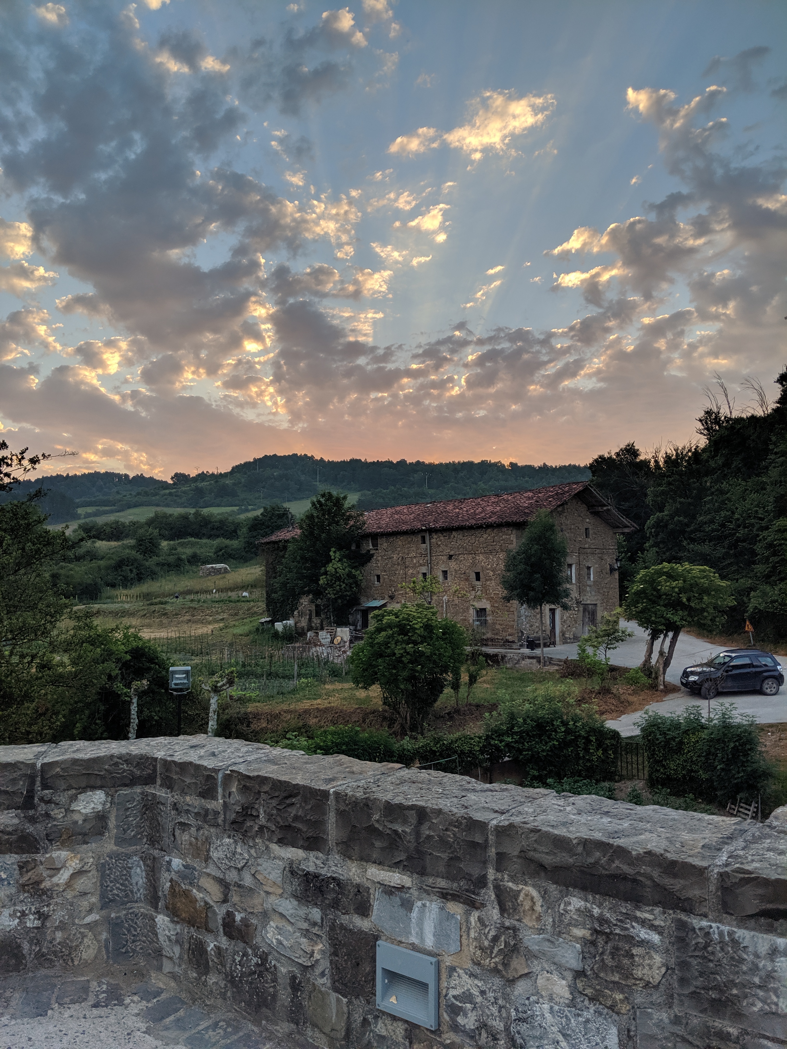 Spanish sunrise, pilgrimage, Camino de Santiago
