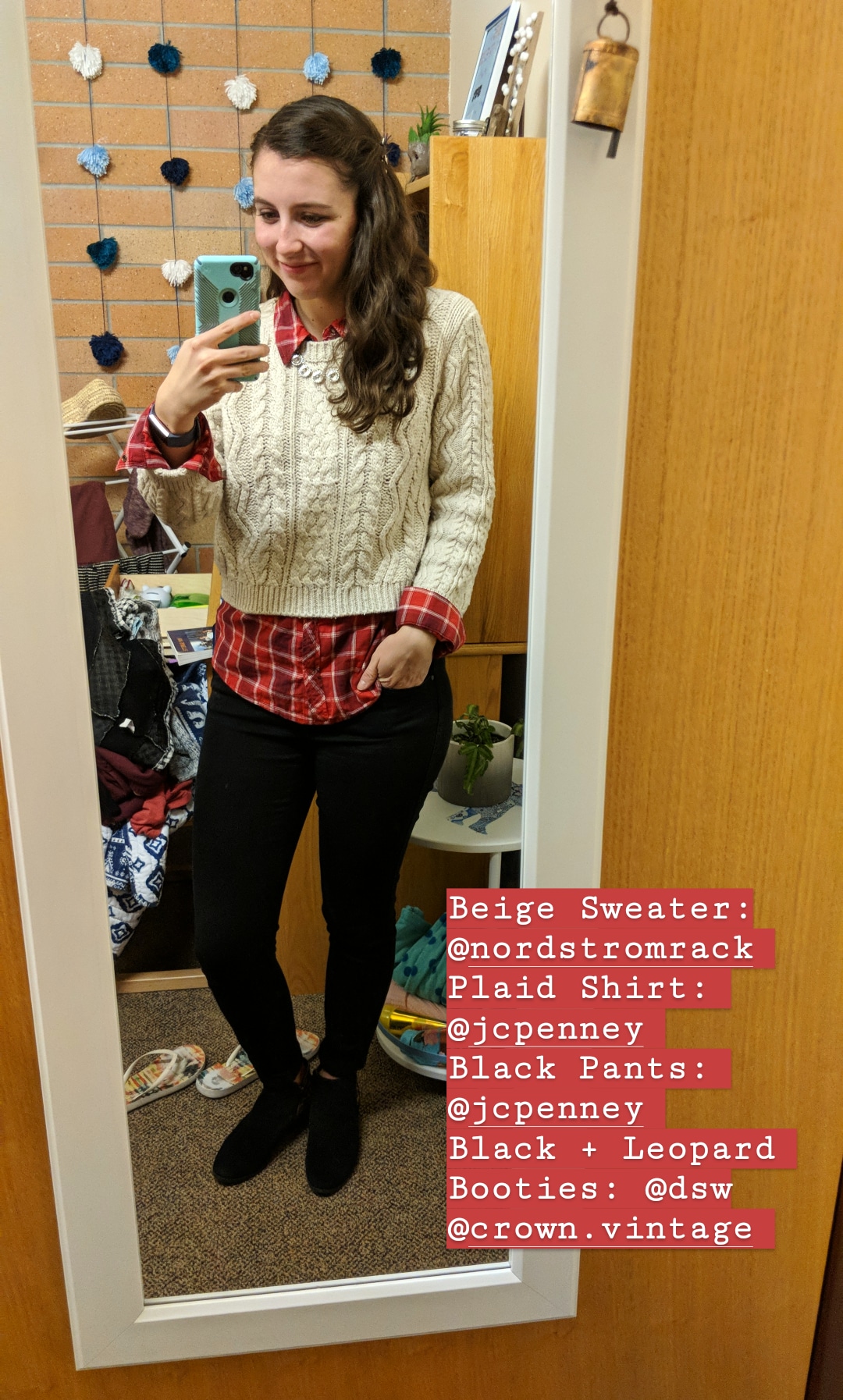 preppy fall outfit, sweater weather, plaid flannel