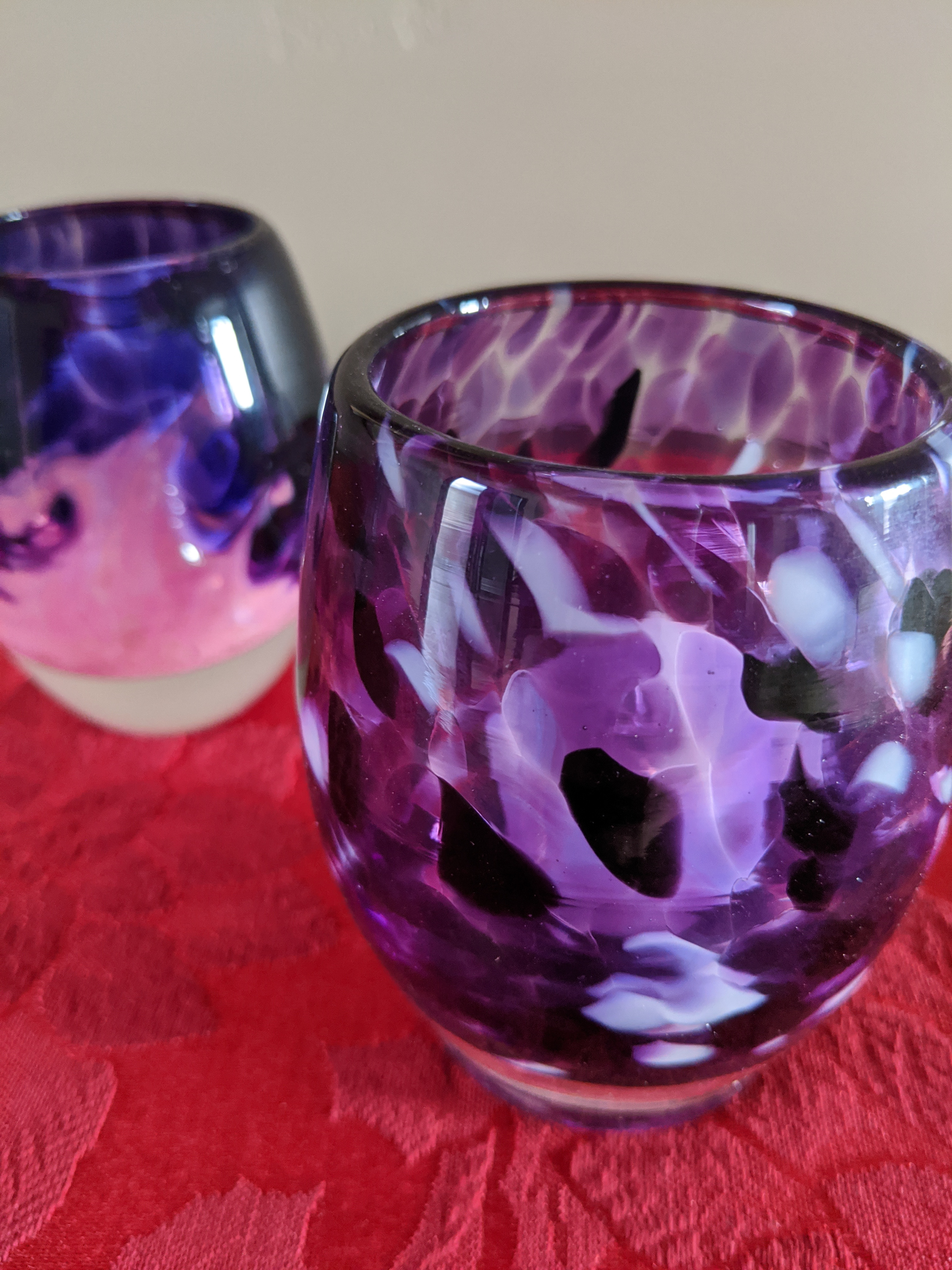 glass votive, candle votive, Christmas decorations