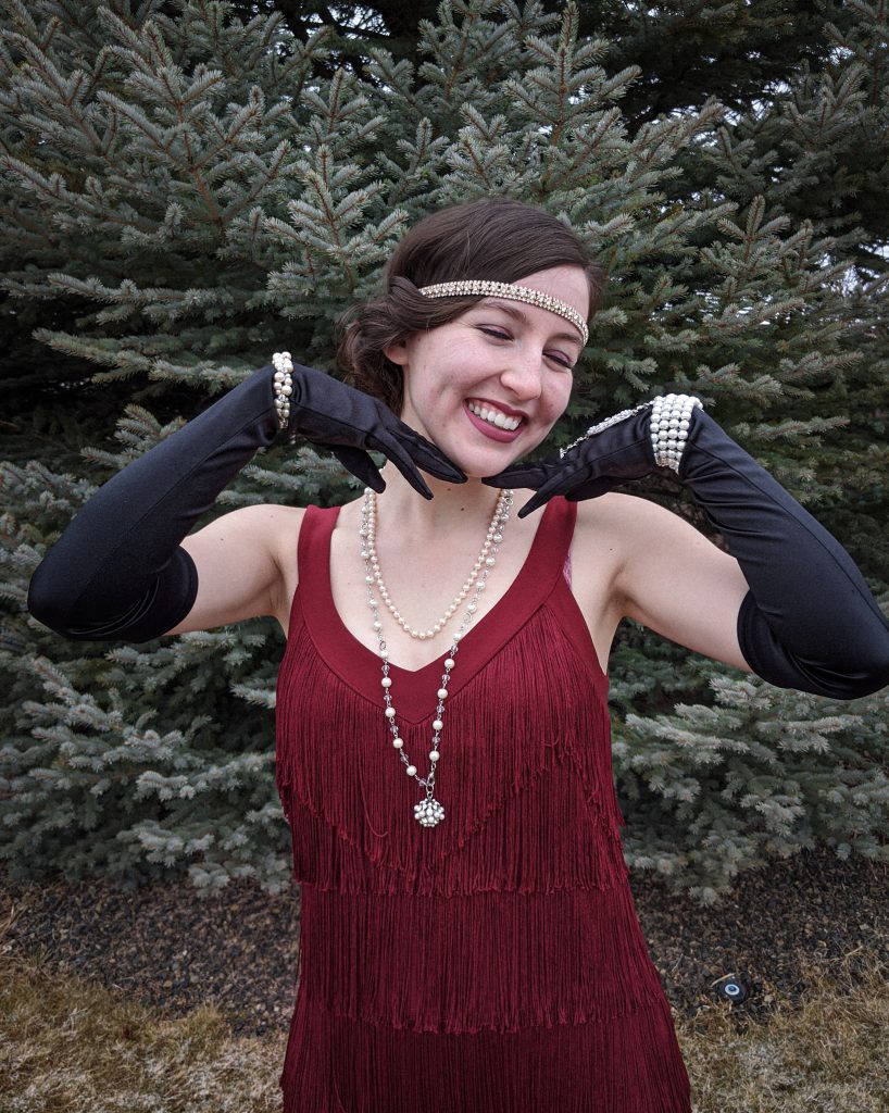 Roaring 20s, flapper girl, new decade, 2020