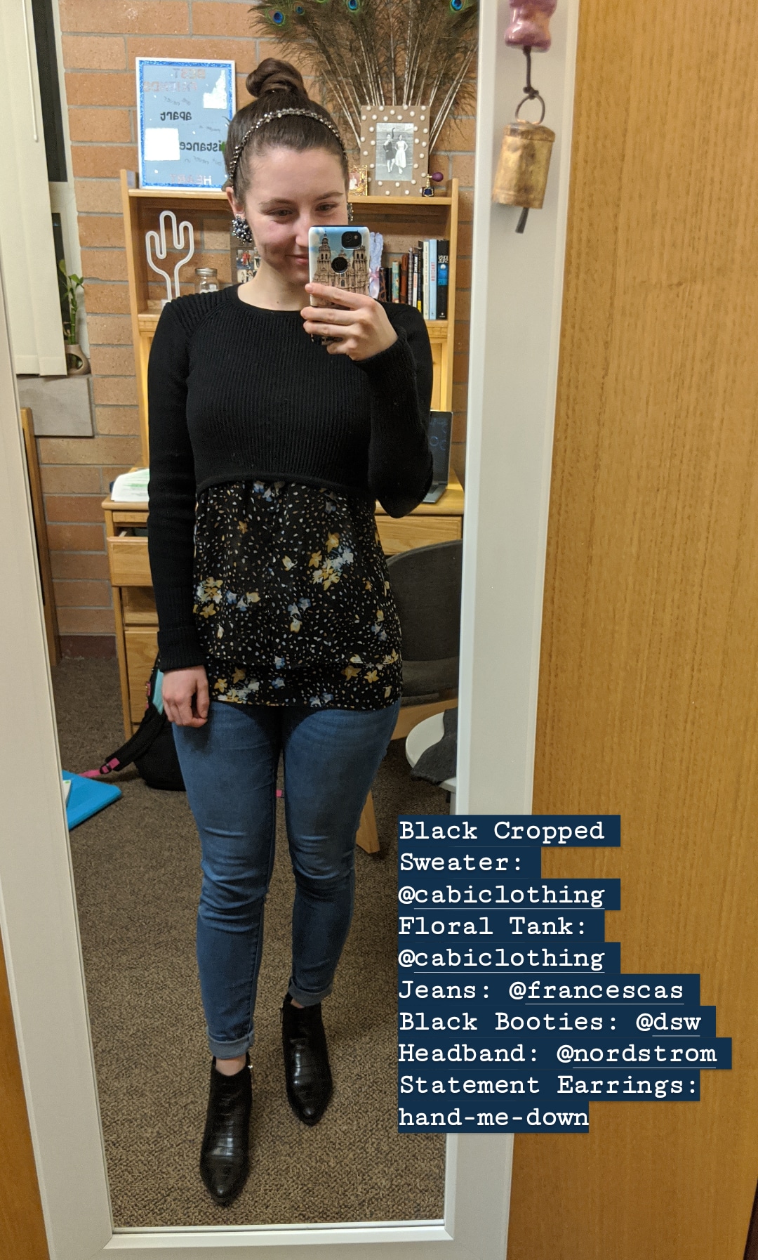 black cropped sweater, cabi clothing