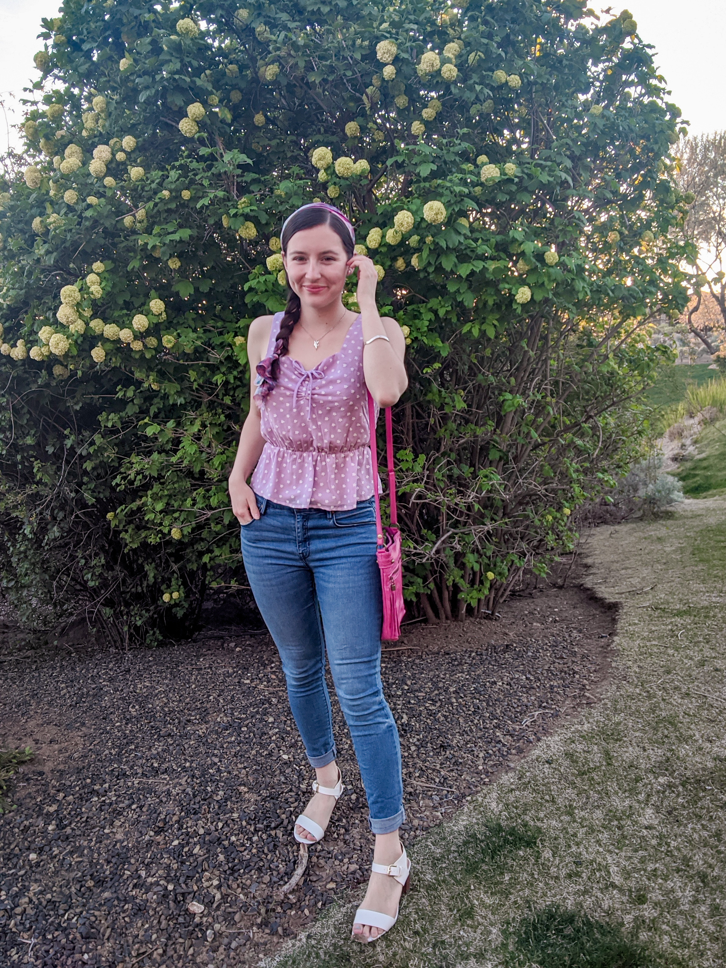 side-braid, blue jeans, Francesca's, I heart consent