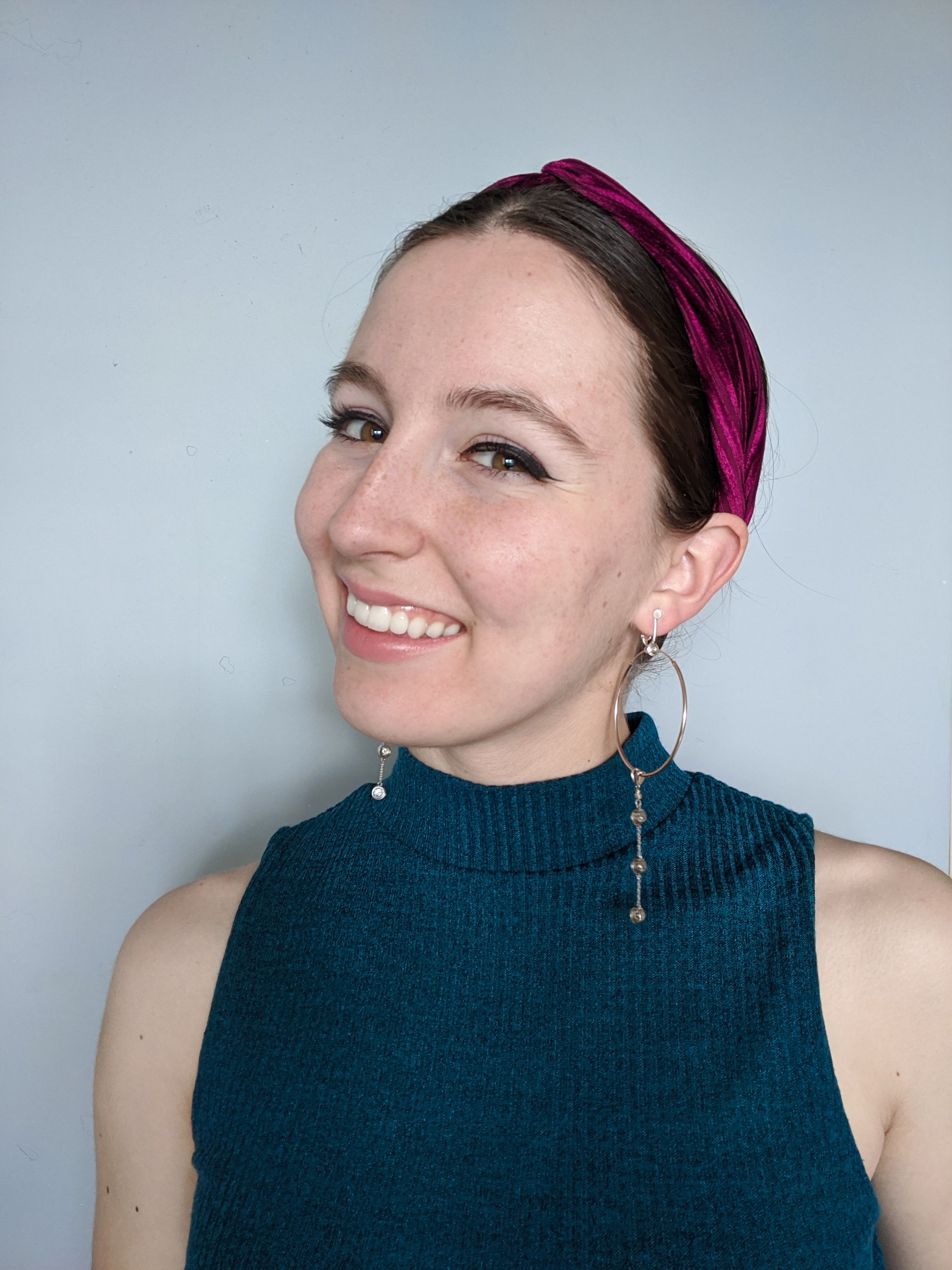 third day hairstyles, jewel tones, Francesca's