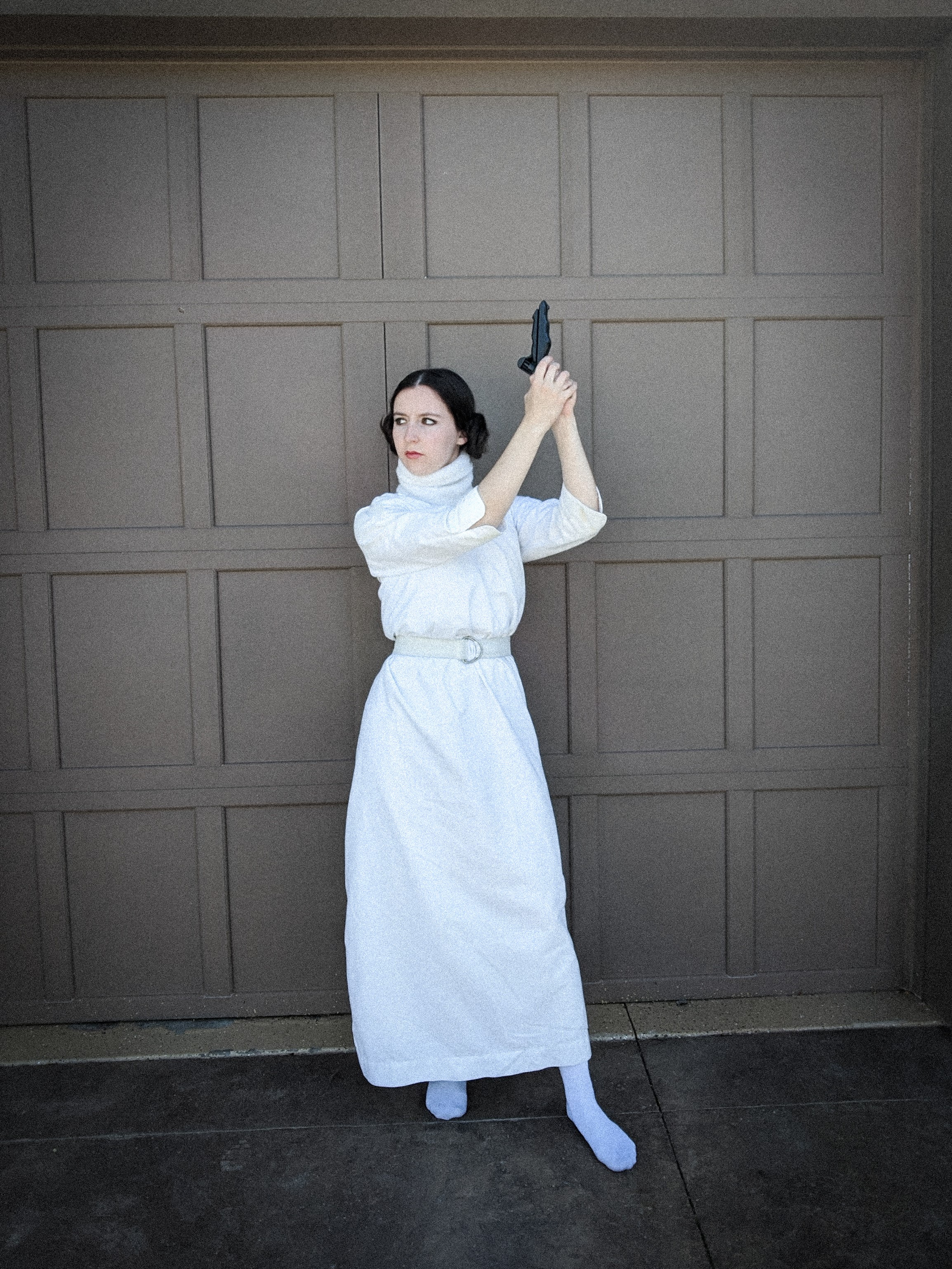 Princess Leia costume, homemade costume, Star Wars day