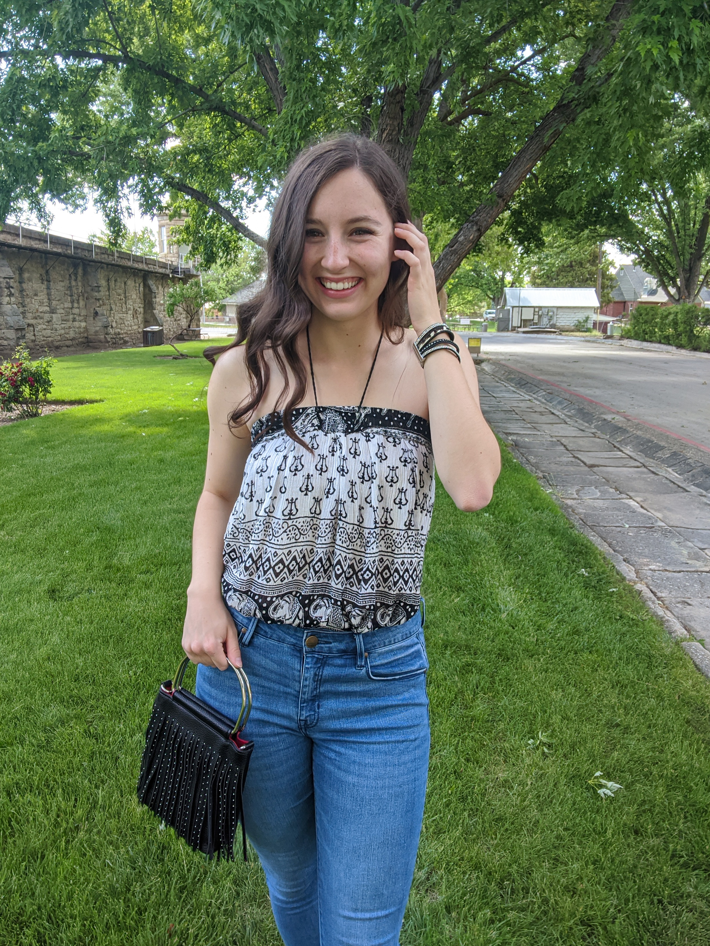 halter-neck-top-skirts-elephant-pattern-boho