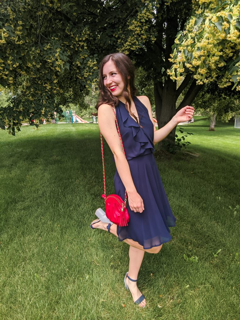 navy-dress-red-purse-summer-outfit-fourth-july