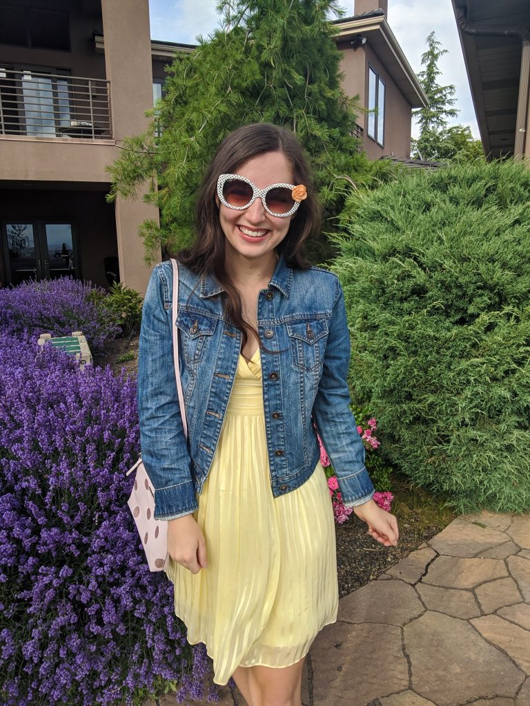yellow-dress-summer-style-sundress-jean-jacket