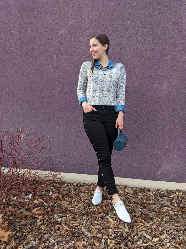 black-laceup-pants-white-mules-edgy-style-preppy-outfit