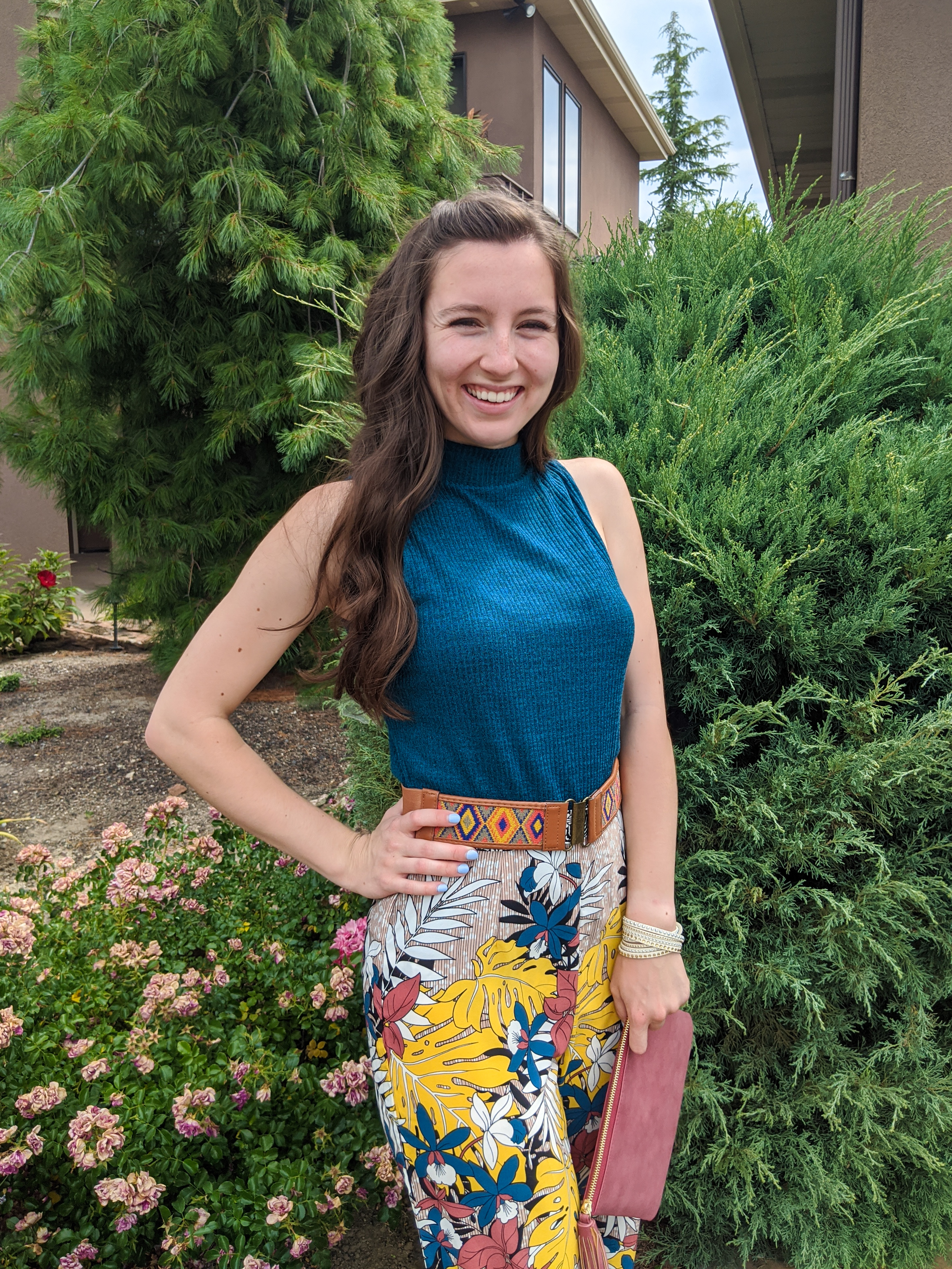 colorful-pants-turquoise-top-patterned-pants
