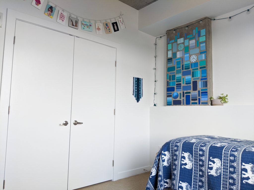 paint-chip-decor-string-lights-macrame-homemade-decorations